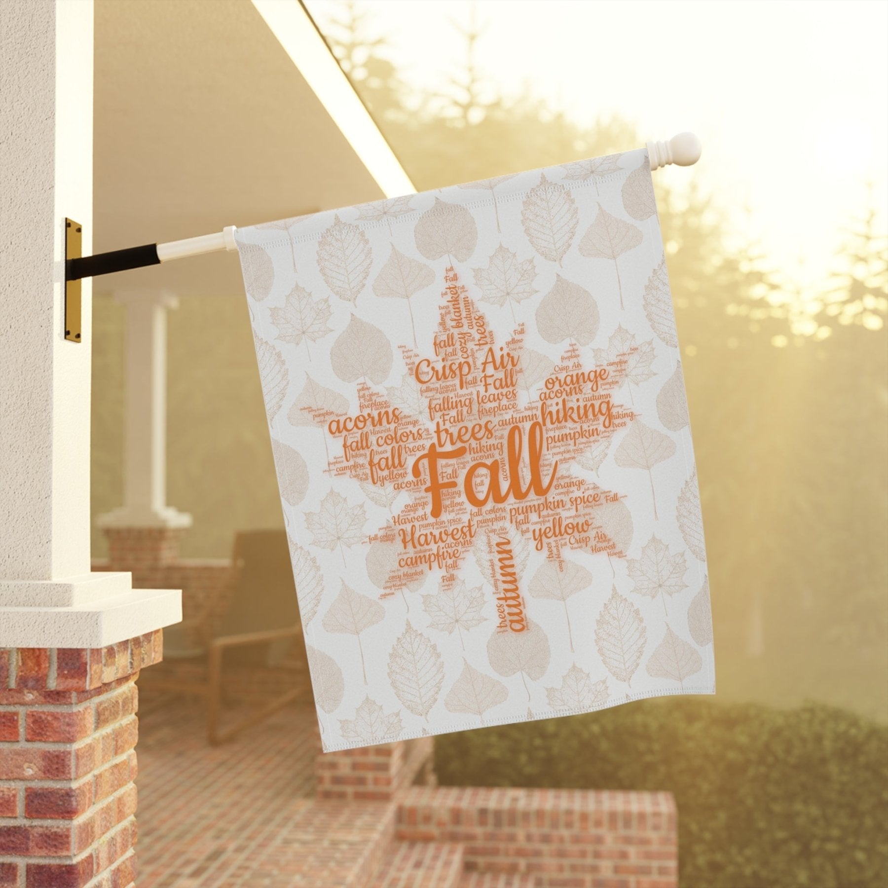 Fall Leaves Garden Flag & Fall Leaves House Flag, (2.2) - Janlyn's Crafts