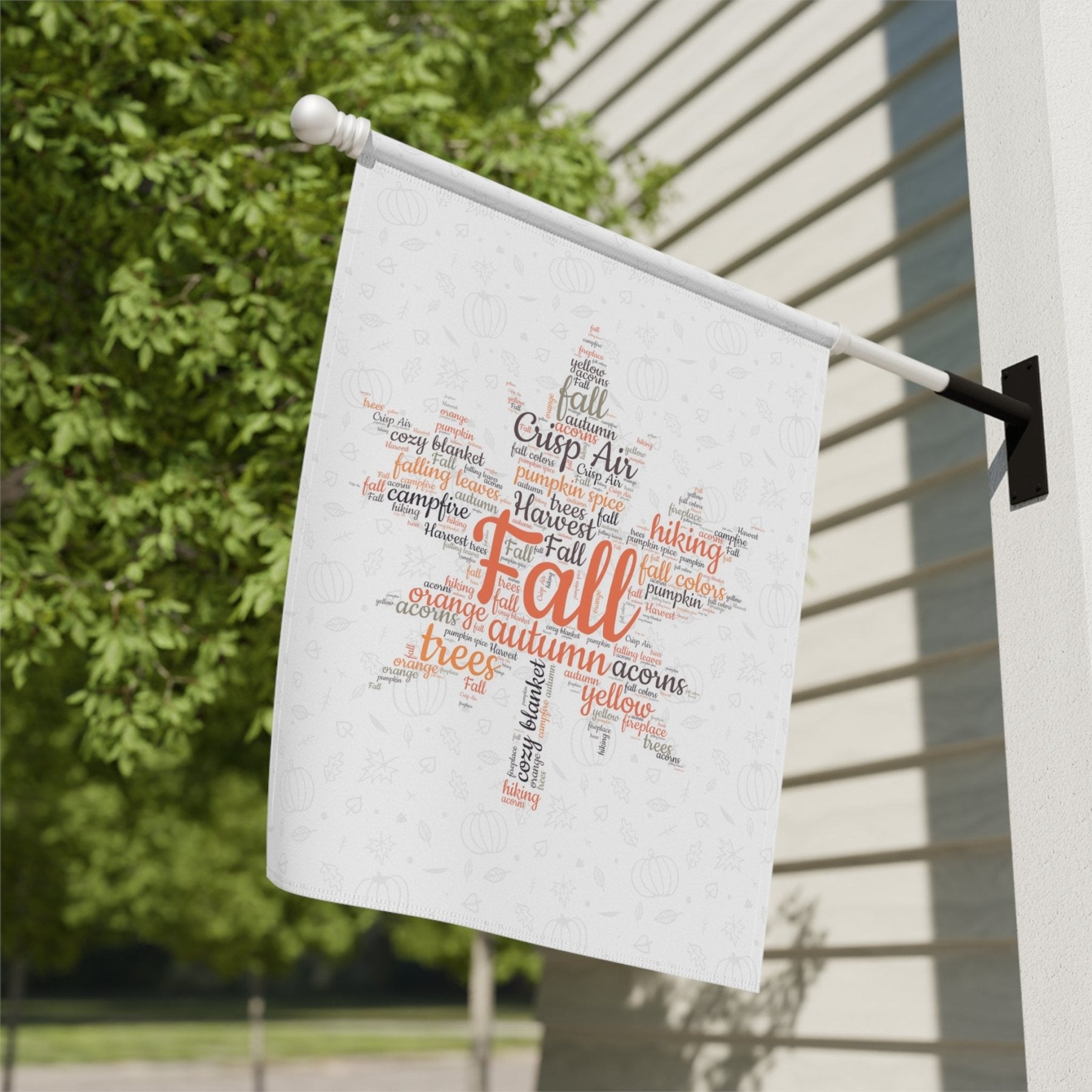 Fall Leaves Garden Flag & Fall Leaves House Flag, (3.1) - Janlyn's Crafts