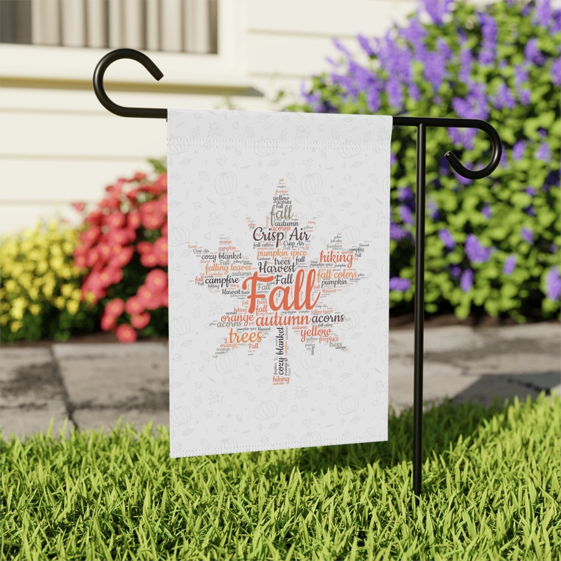 Fall Leaves Garden Flag & Fall Leaves House Flag, (3.1) - Janlyn's Crafts