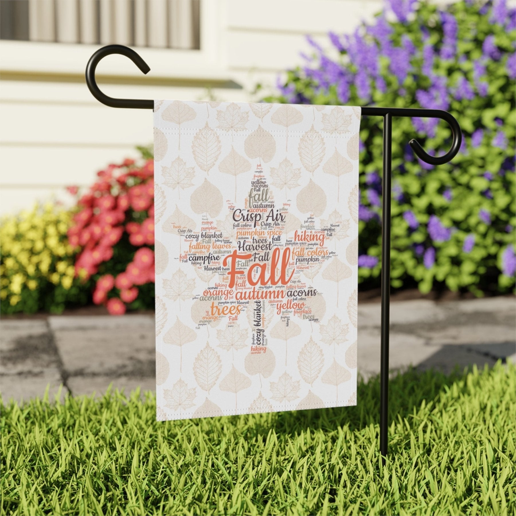 Fall Leaves Garden Flag & Fall Leaves House Flag, (3.2) - Janlyn's Crafts