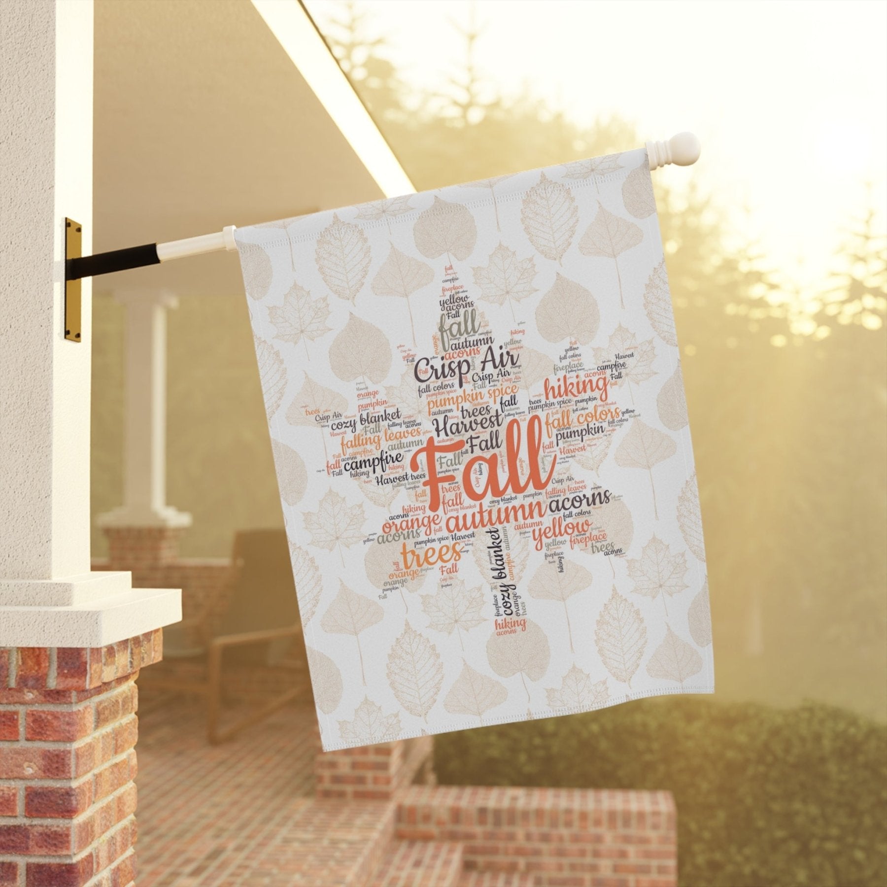 Fall Leaves Garden Flag & Fall Leaves House Flag, (3.2) - Janlyn's Crafts