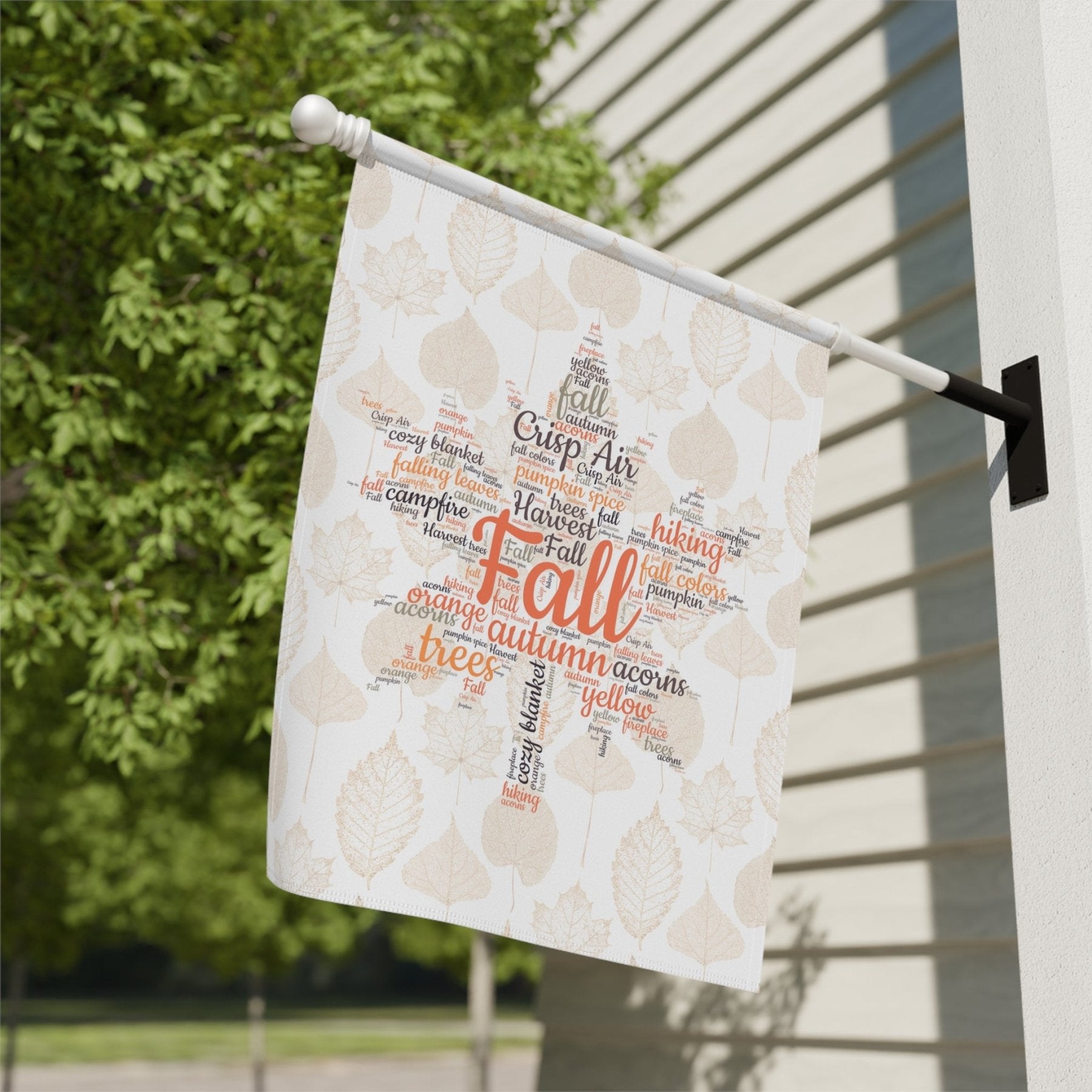 Fall Leaves Garden Flag & Fall Leaves House Flag, (3.2) - Janlyn's Crafts