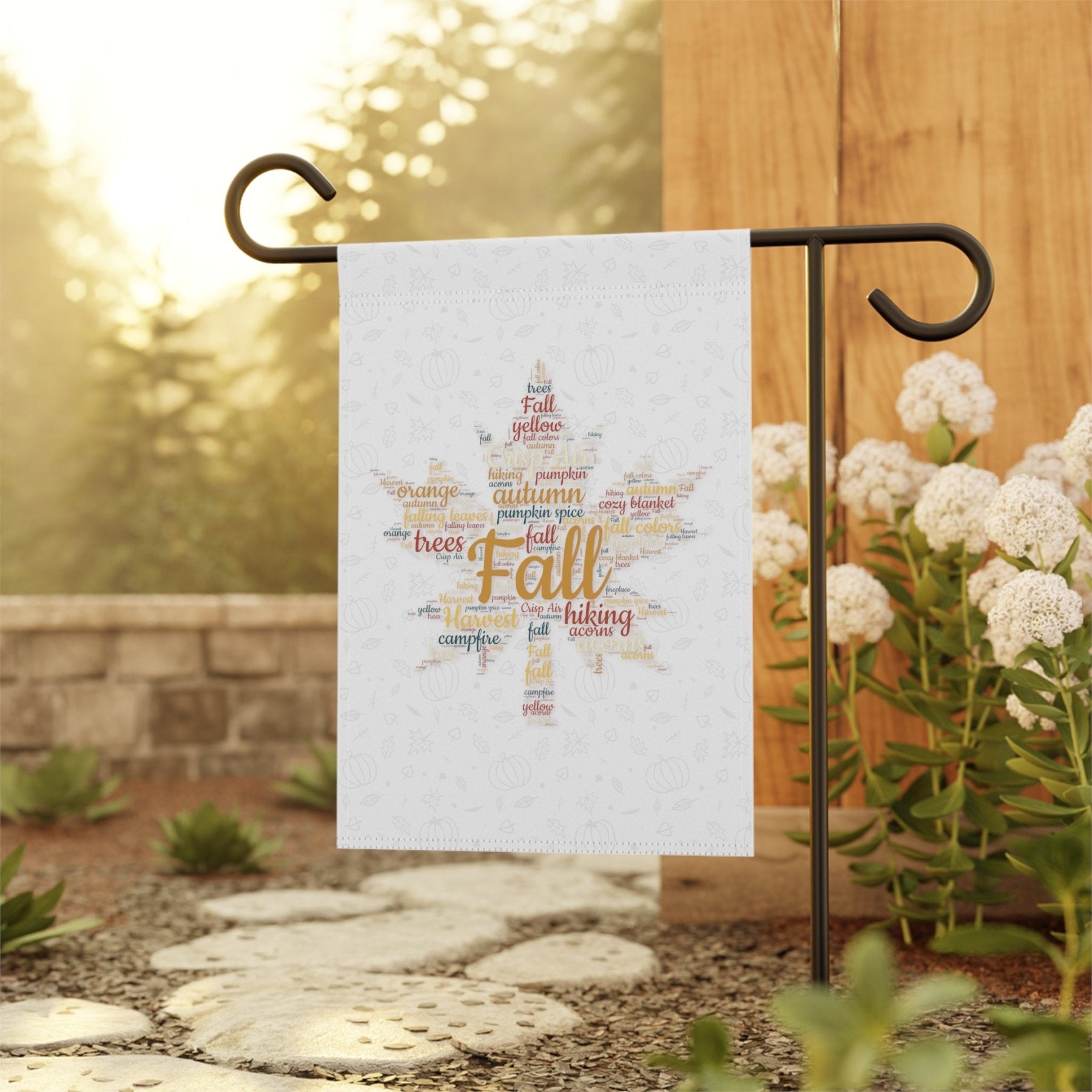 Fall Leaves Garden Flag & Fall Leaves House Flag, (4.1) - Janlyn's Crafts