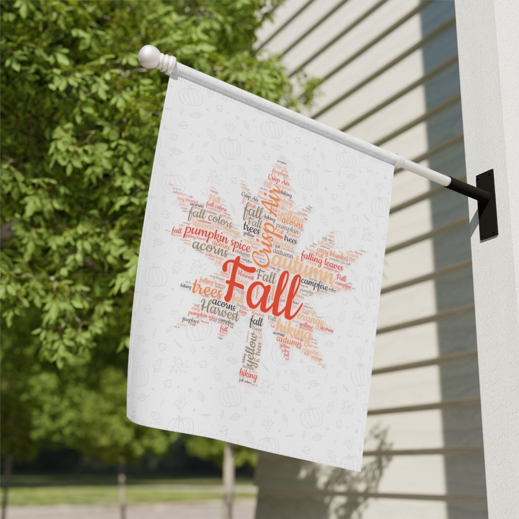 Fall Leaves Garden Flag & Fall Leaves House Flag, (6.1) - Janlyn's Crafts