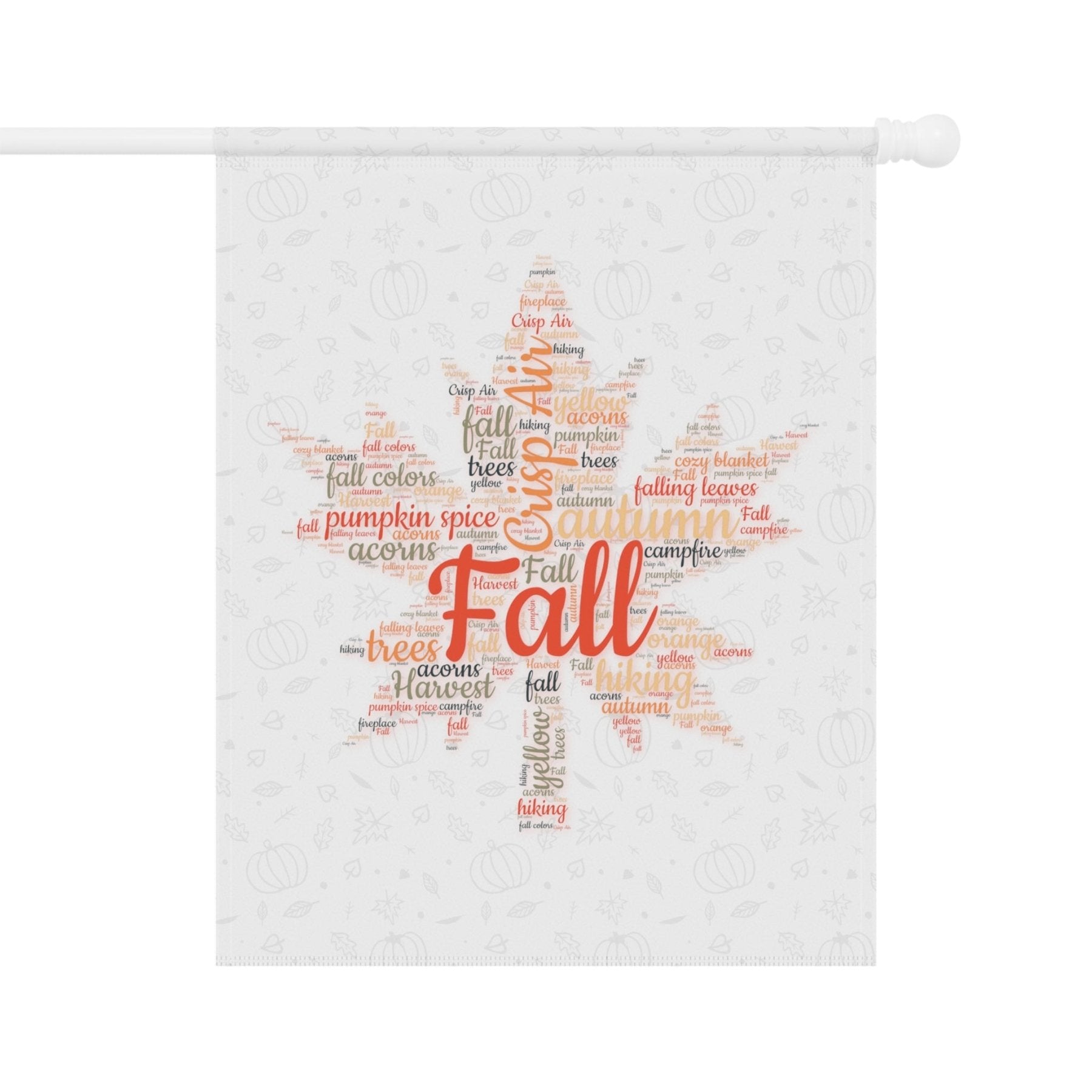 Fall Leaves Garden Flag & Fall Leaves House Flag, (6.1) - Janlyn's Crafts