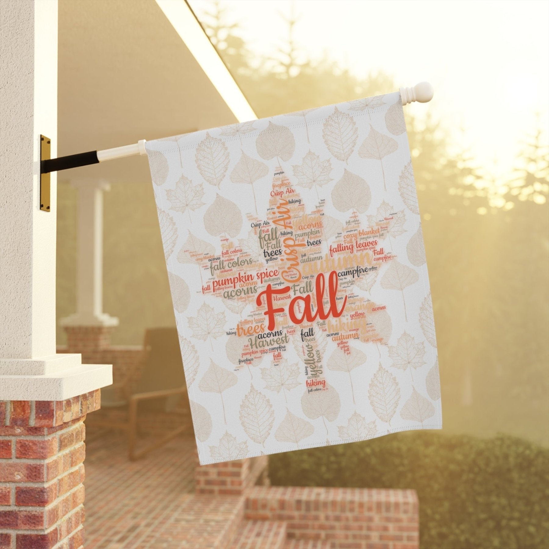 Fall Leaves Garden Flag & Fall Leaves House Flag, (6.2) - Janlyn's Crafts