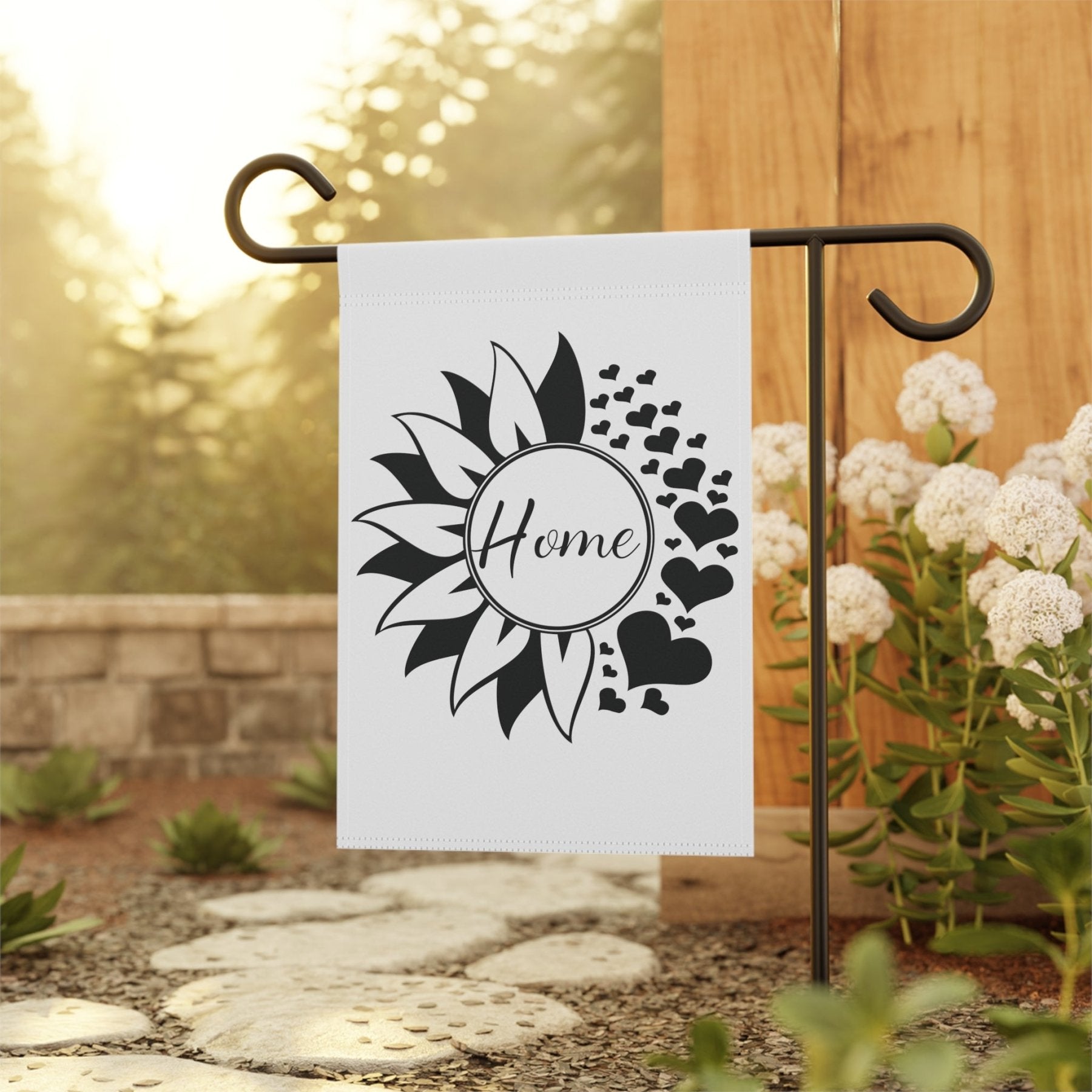 Flower & Hearts Garden, Lawn, House, Home - Janlyn's Crafts