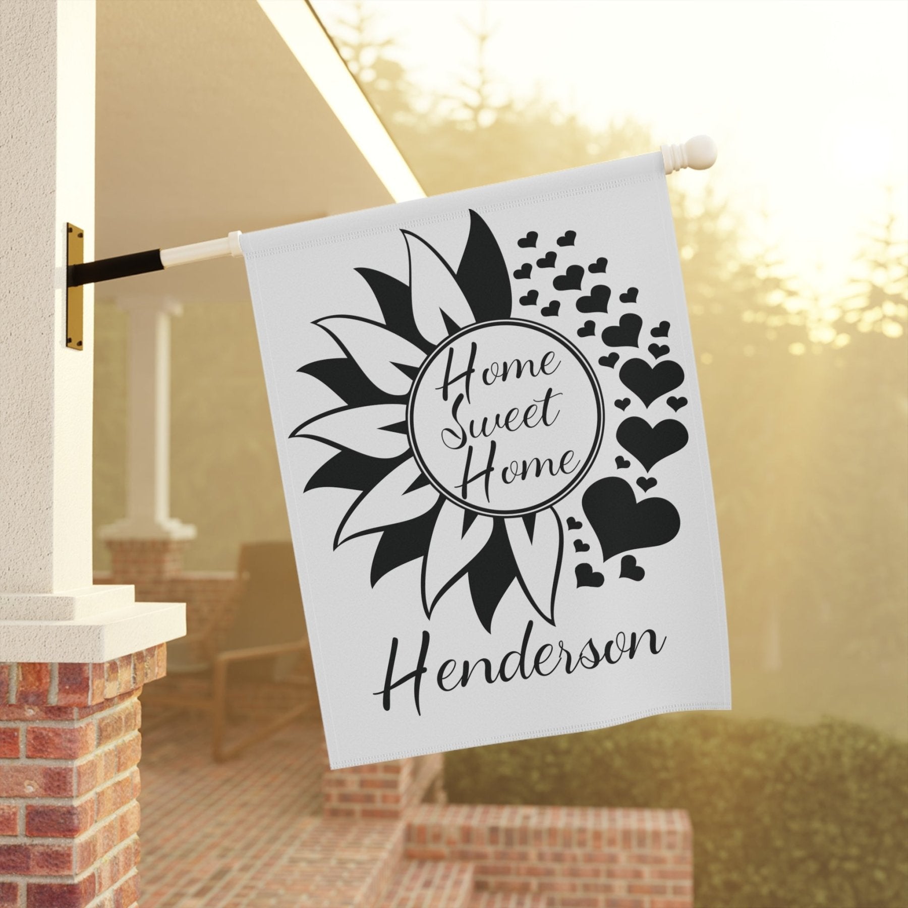 Flower & Hearts Garden, Lawn, House, Home Sweet Home Name - Janlyn's Crafts