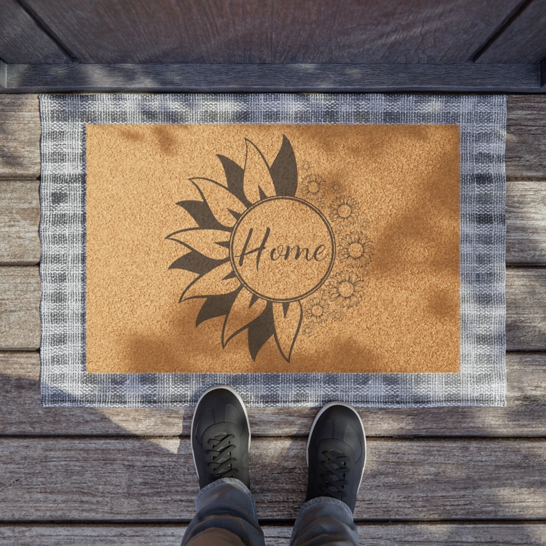 Flowers Coir 24 x 16" Doormat, Home - Janlyn's Crafts