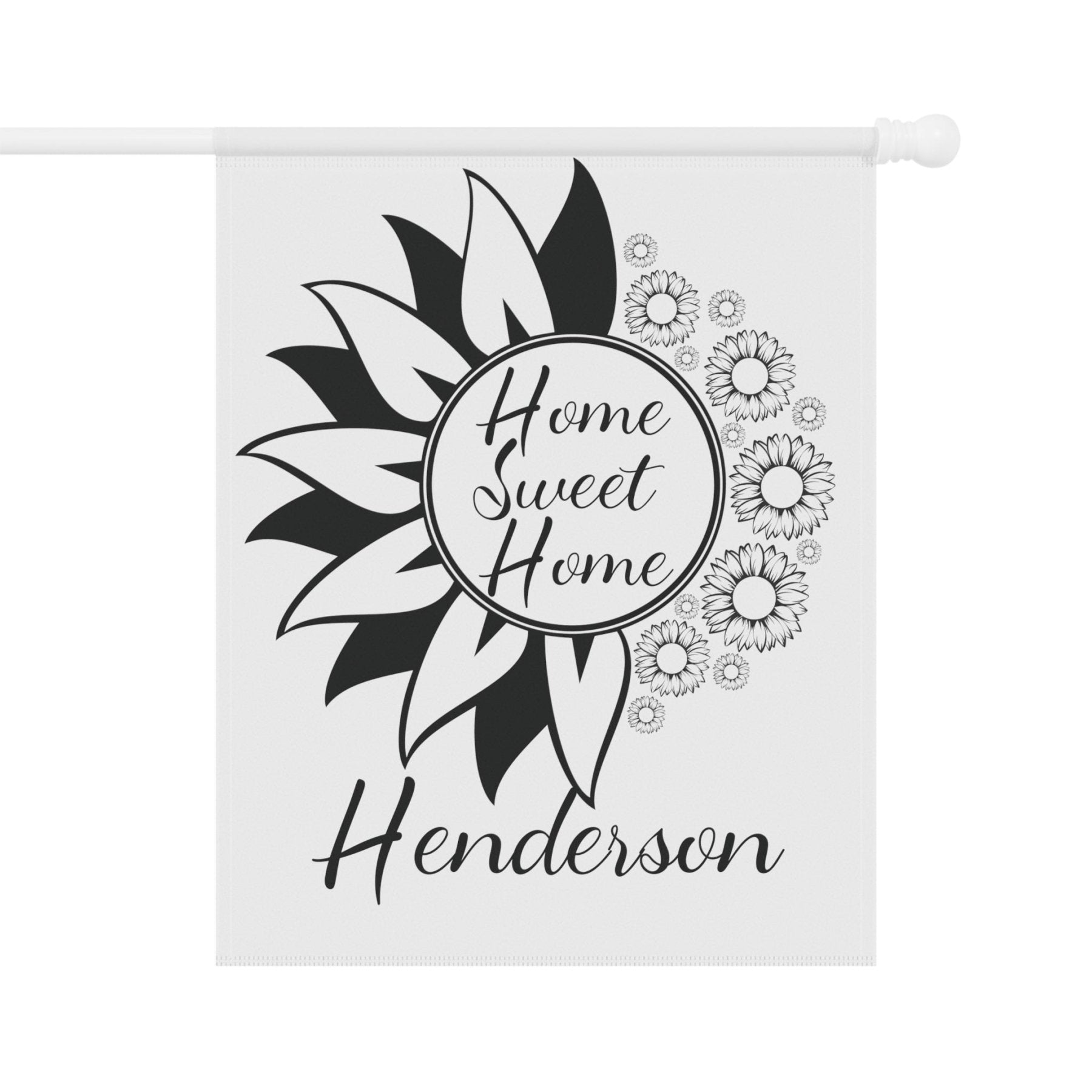 Flowers Garden, Lawn, House, Home Sweet Home Name - Janlyn's Crafts