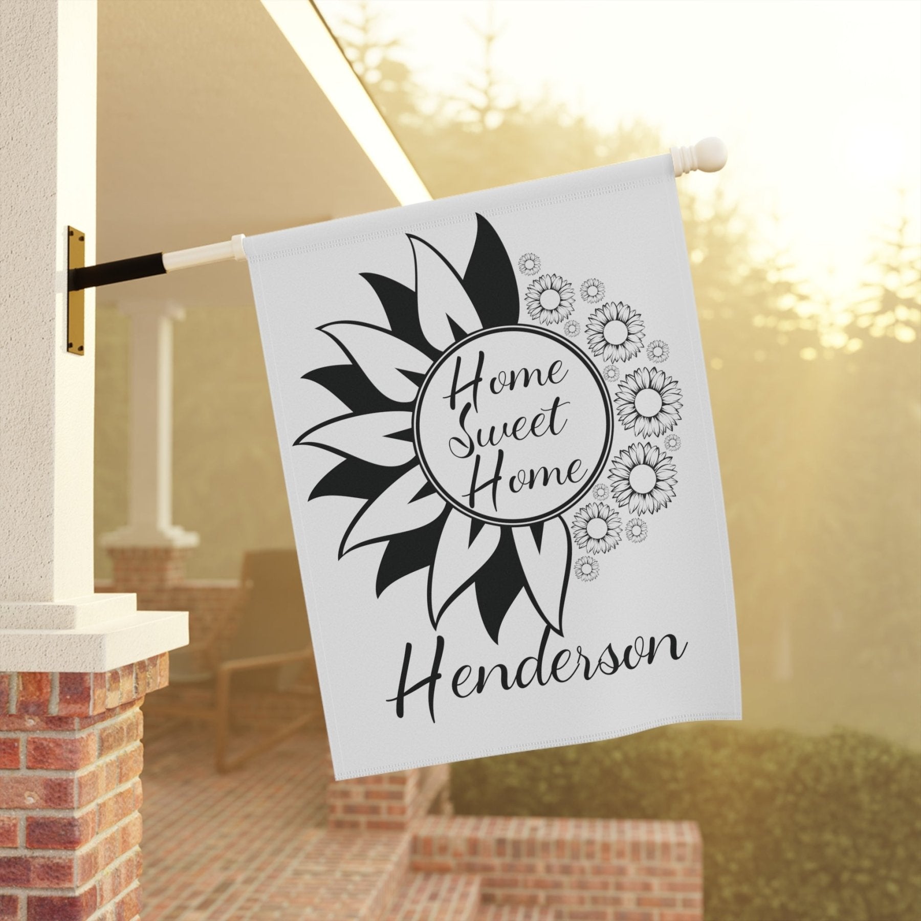 Flowers Garden, Lawn, House, Home Sweet Home Name - Janlyn's Crafts