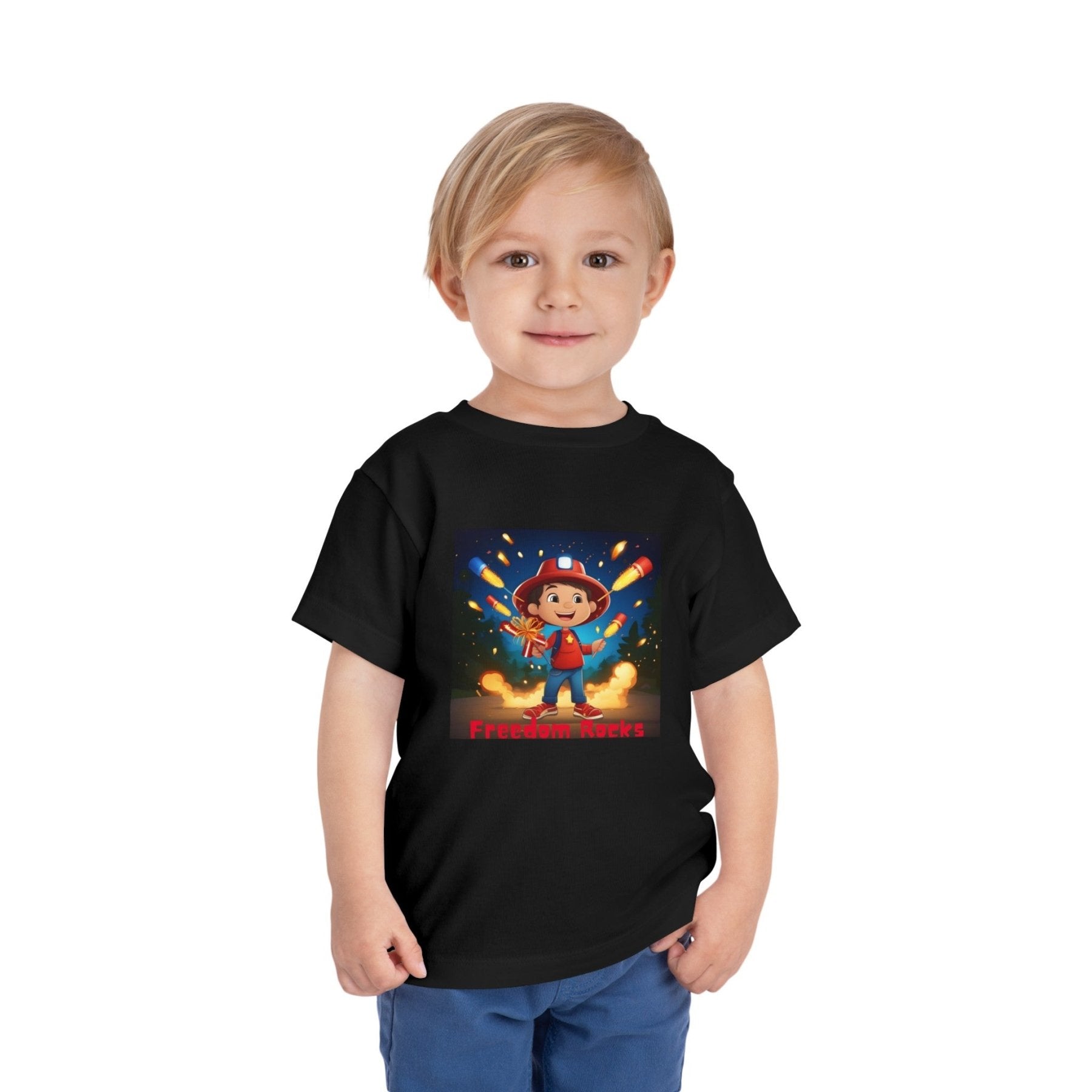 Freedom Rocks, Toddler Short Sleeve Tee, 2T-5T - Janlyn's Crafts