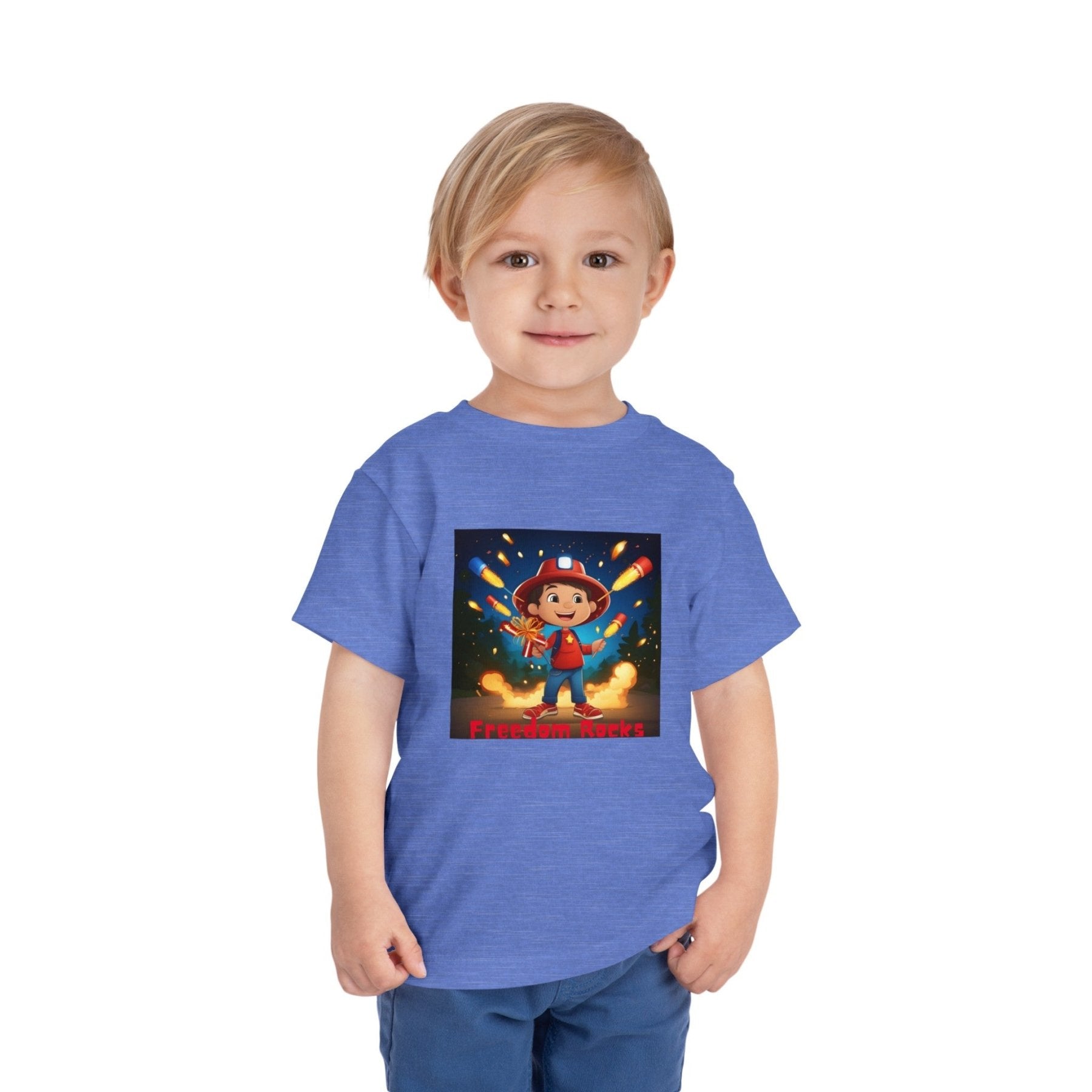 Freedom Rocks, Toddler Short Sleeve Tee, 2T-5T - Janlyn's Crafts