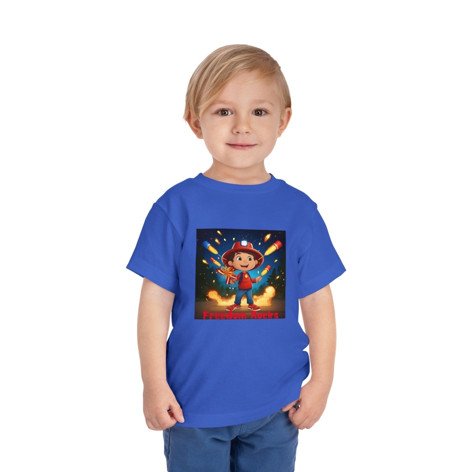 Freedom Rocks, Toddler Short Sleeve Tee, 2T-5T - Janlyn's Crafts