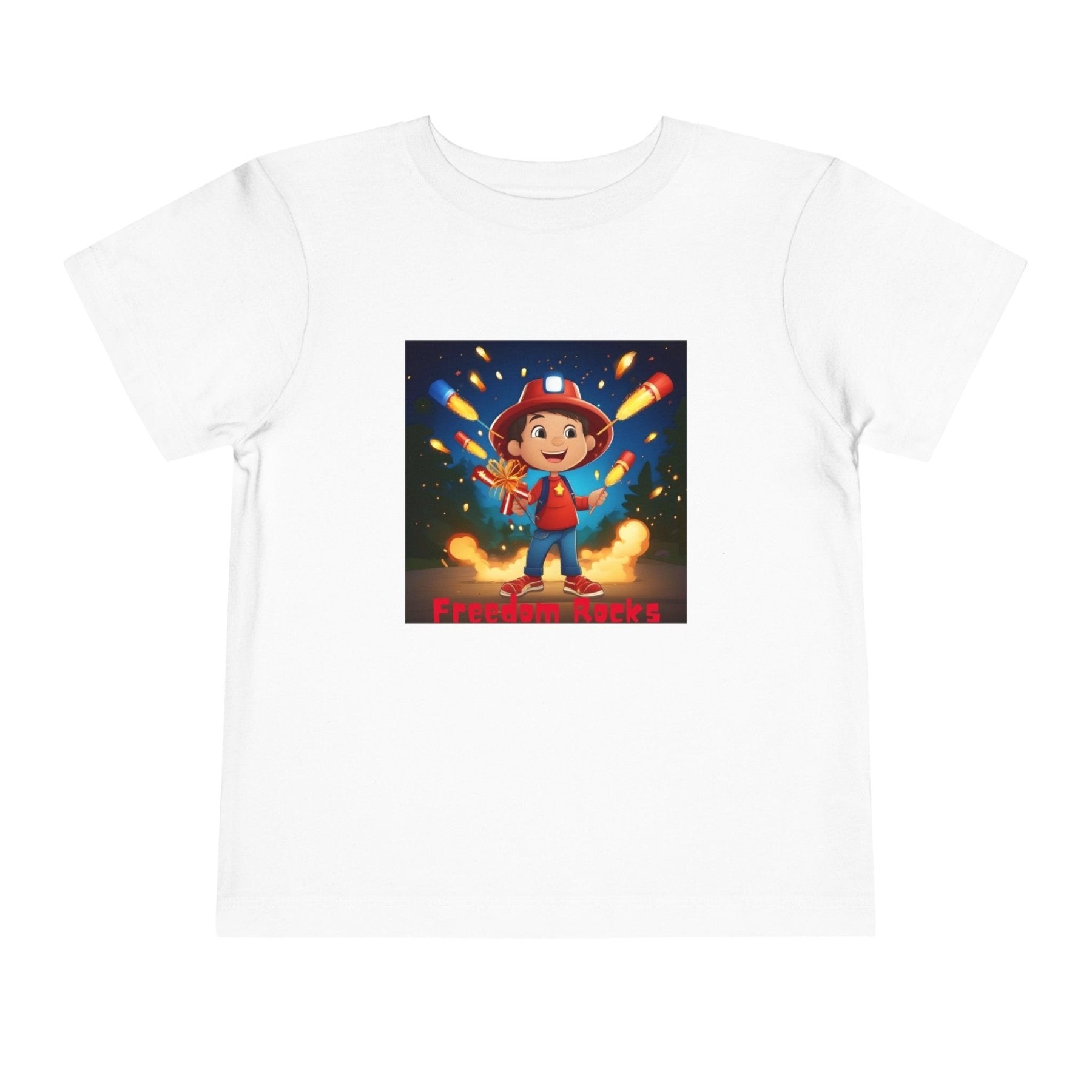 Freedom Rocks, Toddler Short Sleeve Tee, 2T-5T - Janlyn's Crafts