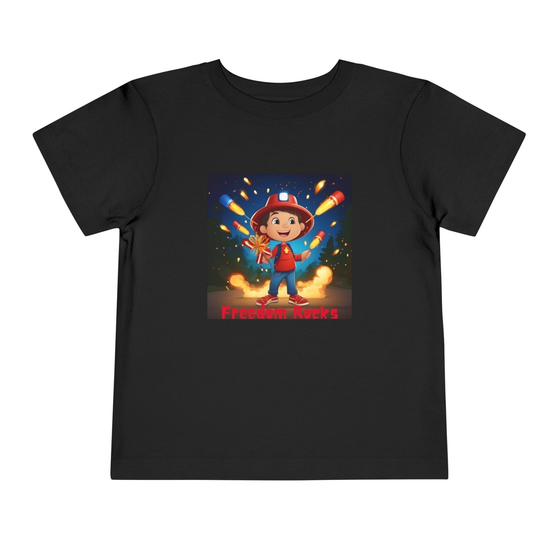 Freedom Rocks, Toddler Short Sleeve Tee, 2T-5T - Janlyn's Crafts