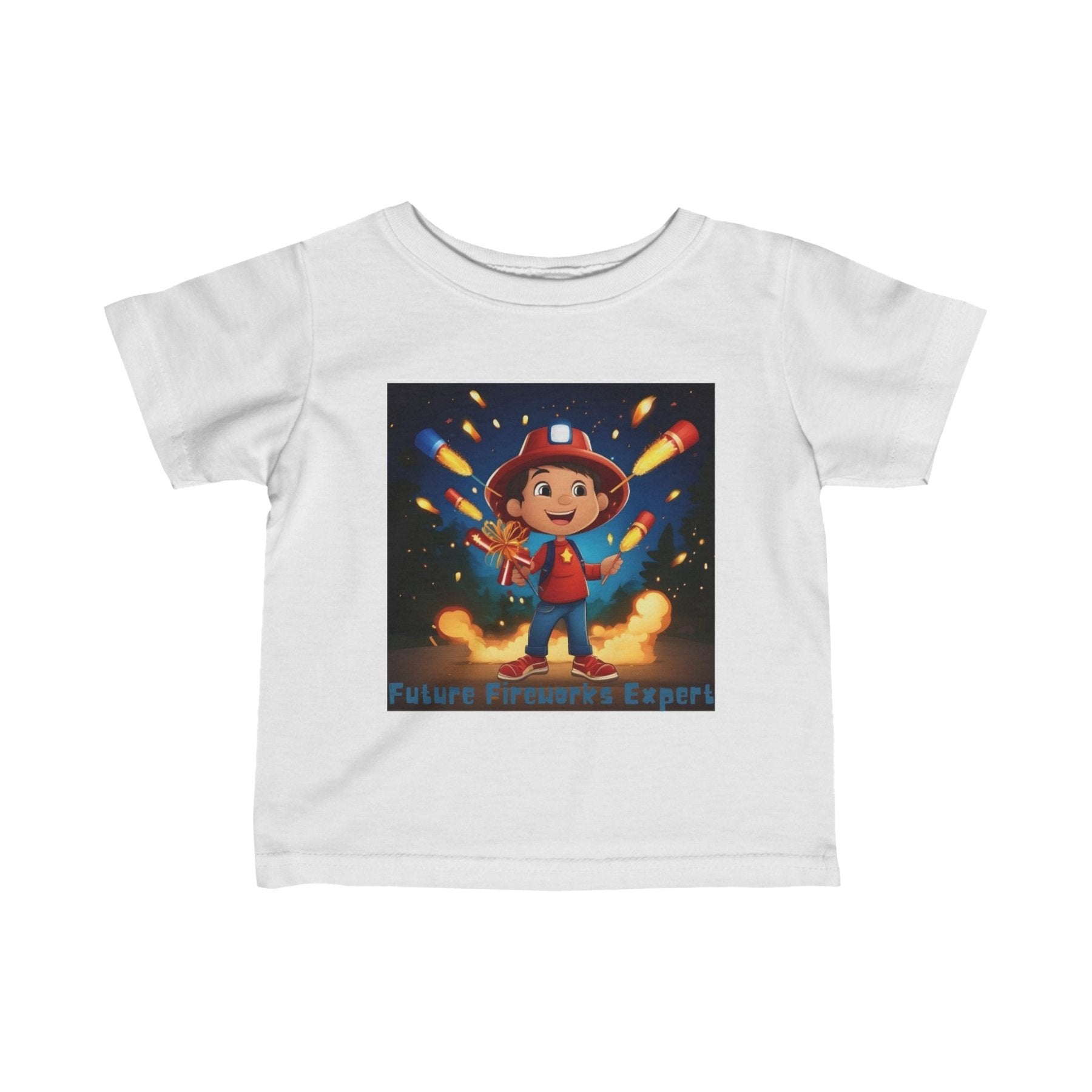 Future Fireworks Expert, Infant Fine Jersey Tee, 6M-24M - Janlyn's Crafts