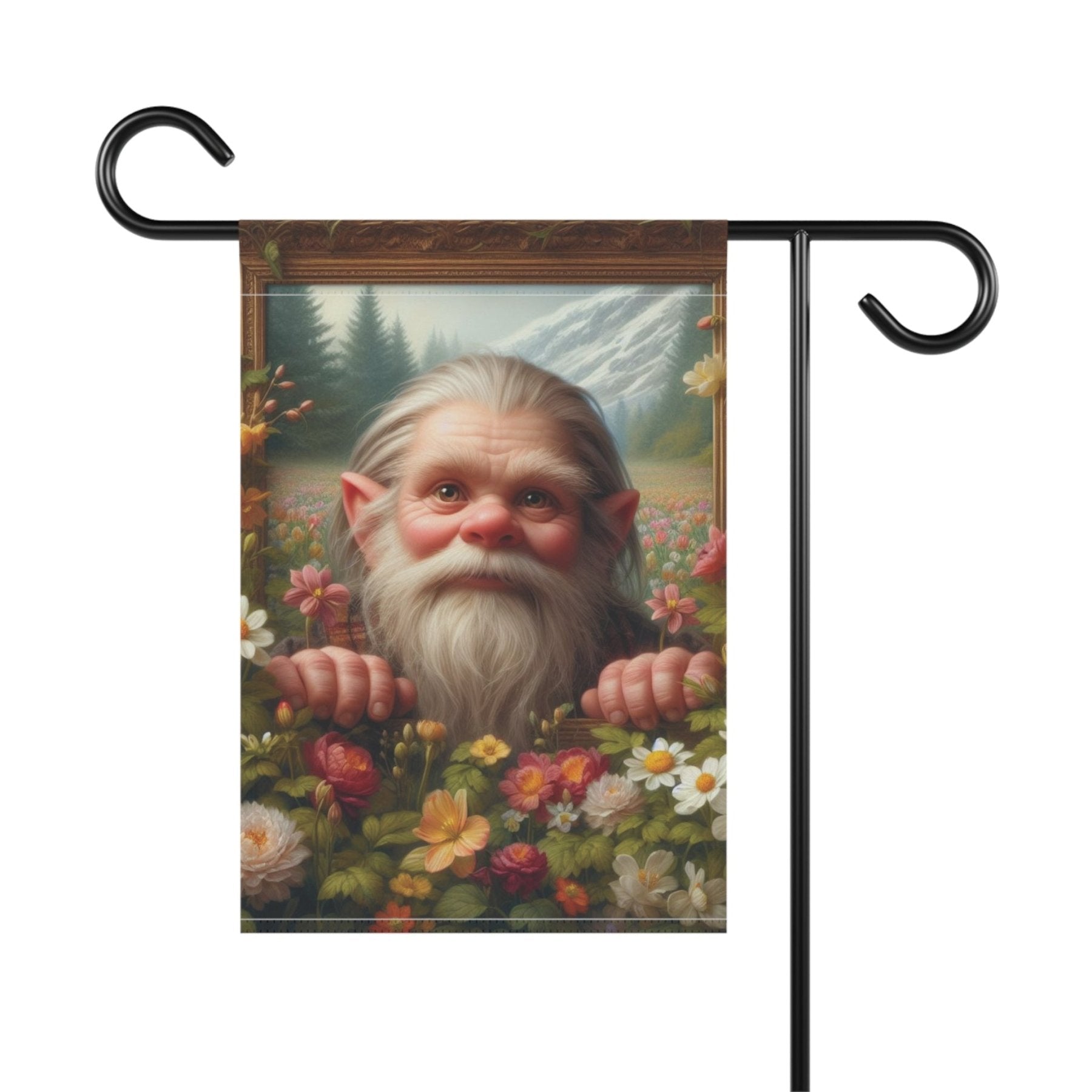 Garden Flag, Lawn Flag, House Flag, Home Flag, Gnome [11] - Janlyn's Crafts