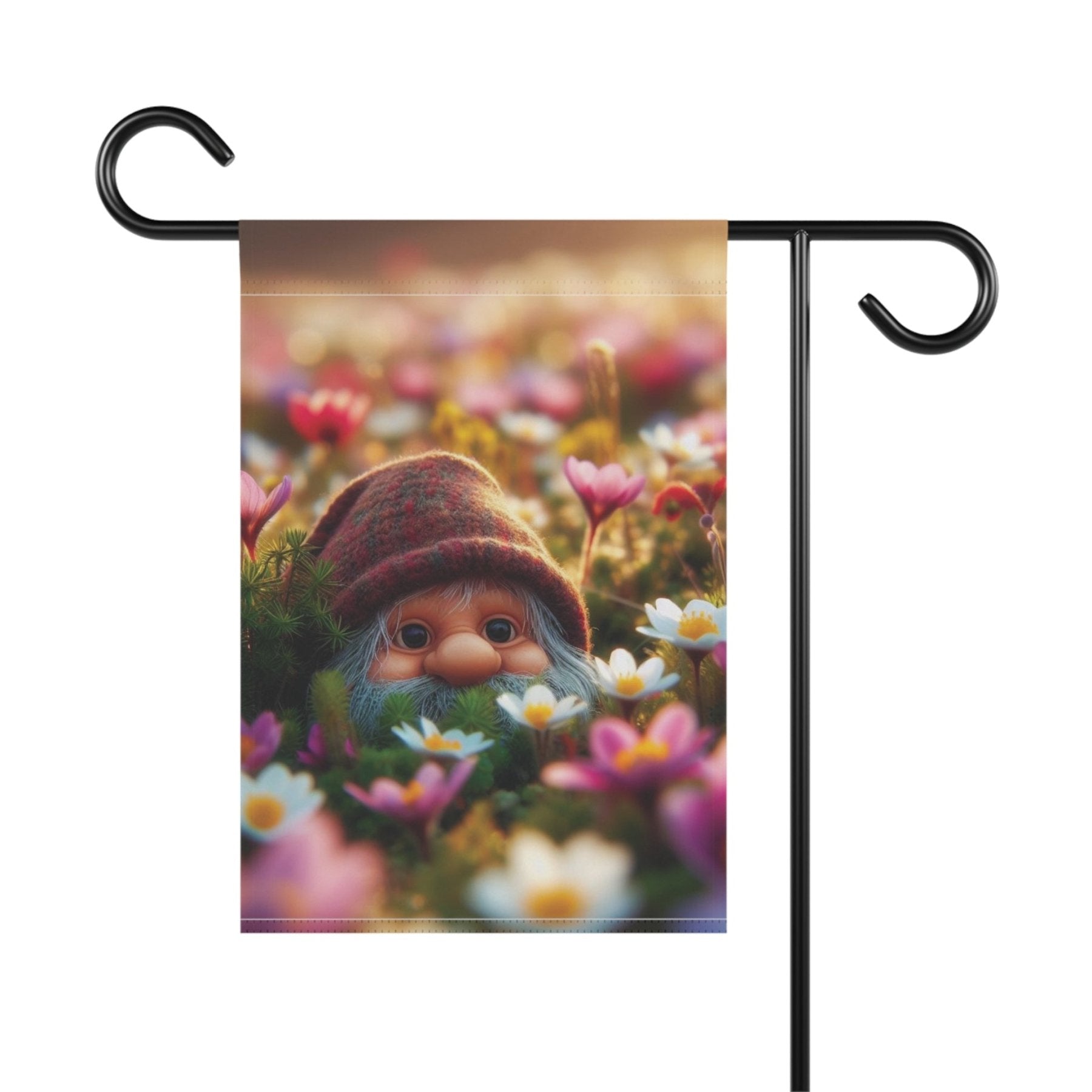 Garden Flag, Lawn Flag, House Flag, Home Flag, Gnome [12] - Janlyn's Crafts