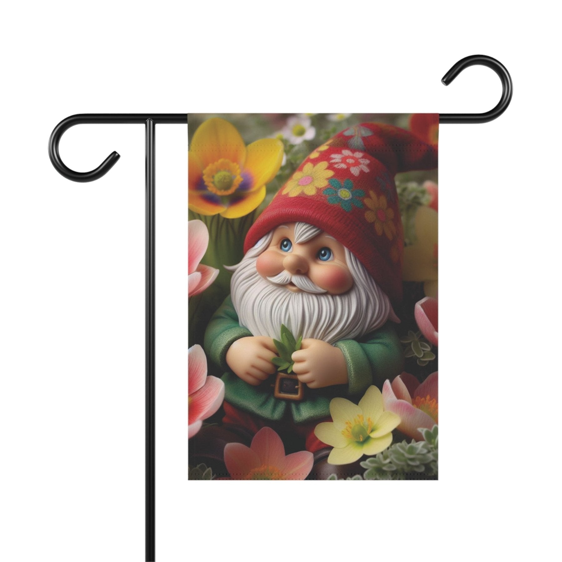 Garden Flag, Lawn Flag, House Flag, Home Flag, Gnome [13] - Janlyn's Crafts