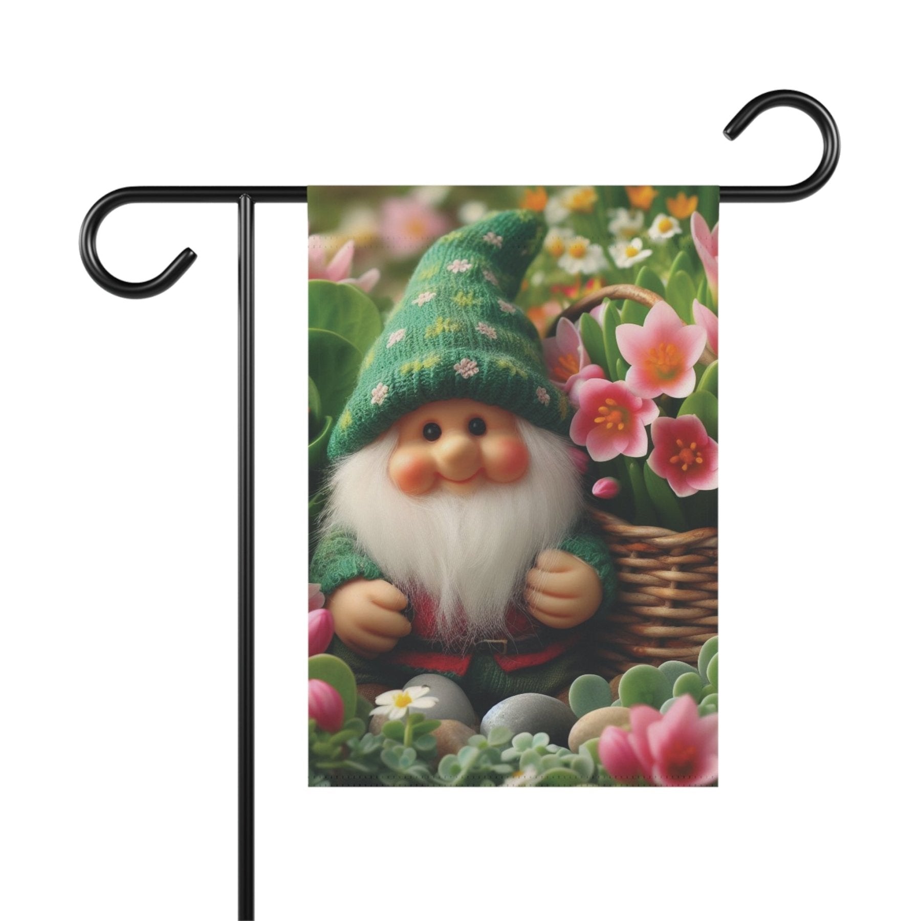 Garden Flag, Lawn Flag, House Flag, Home Flag, Gnome [15] - Janlyn's Crafts