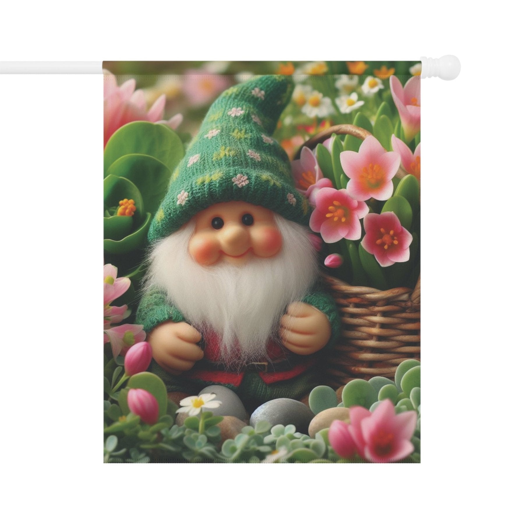 Garden Flag, Lawn Flag, House Flag, Home Flag, Gnome [15] - Janlyn's Crafts