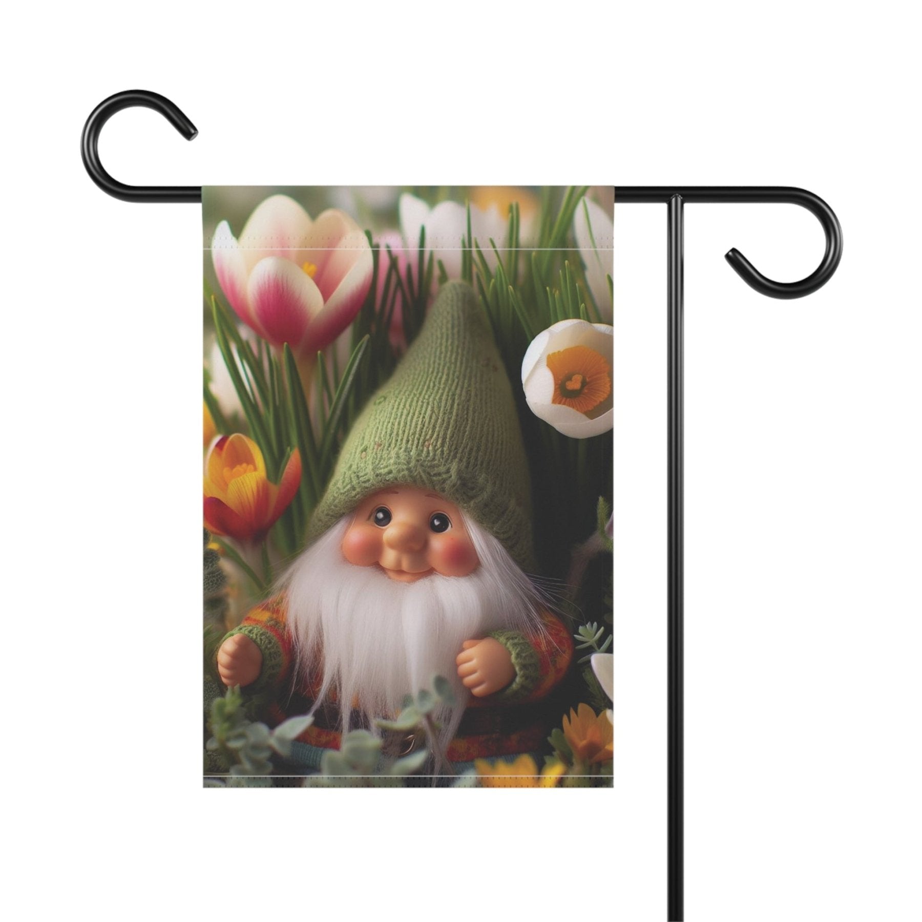 Garden Flag, Lawn Flag, House Flag, Home Flag, Gnome [19] - Janlyn's Crafts