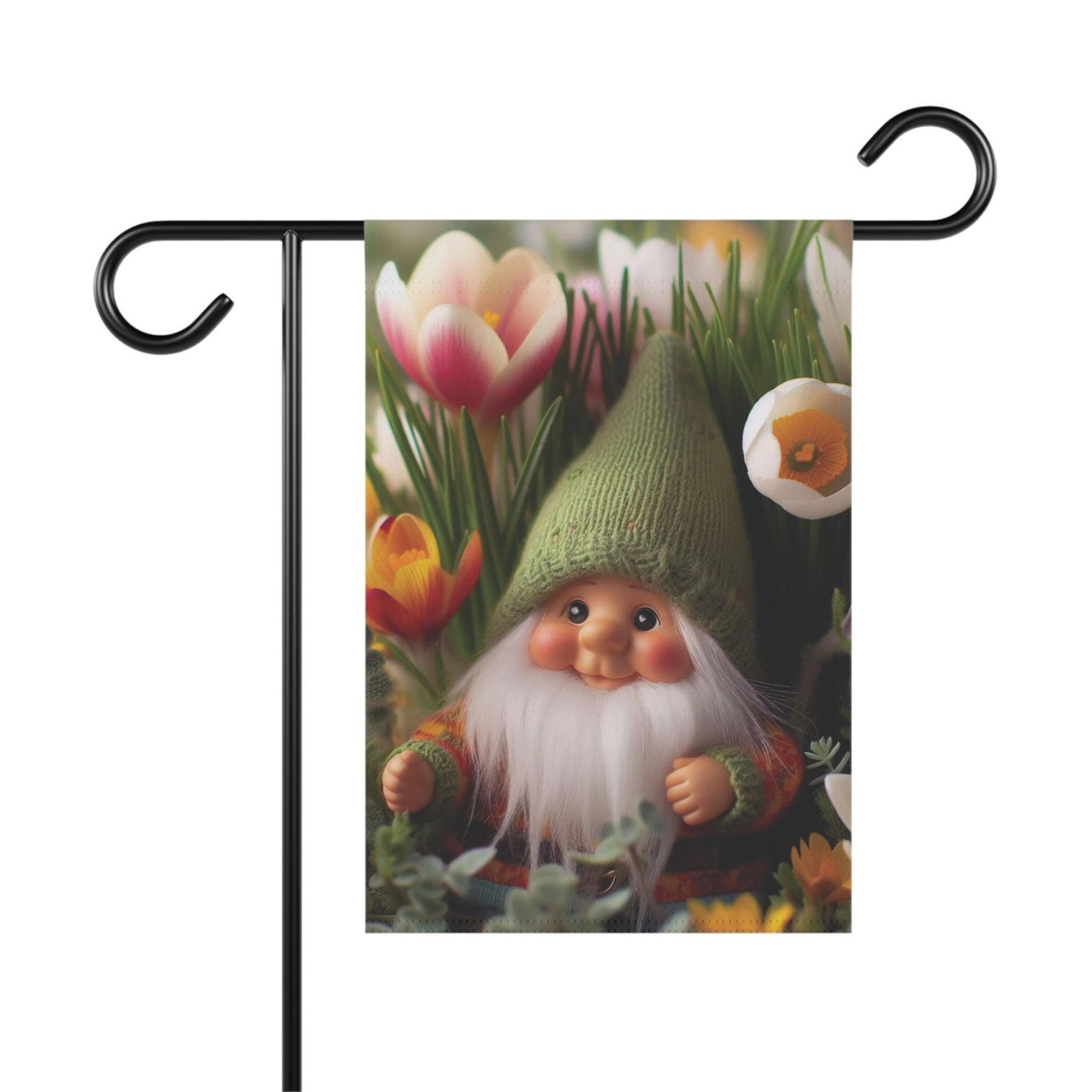 Garden Flag, Lawn Flag, House Flag, Home Flag, Gnome [19] - Janlyn's Crafts