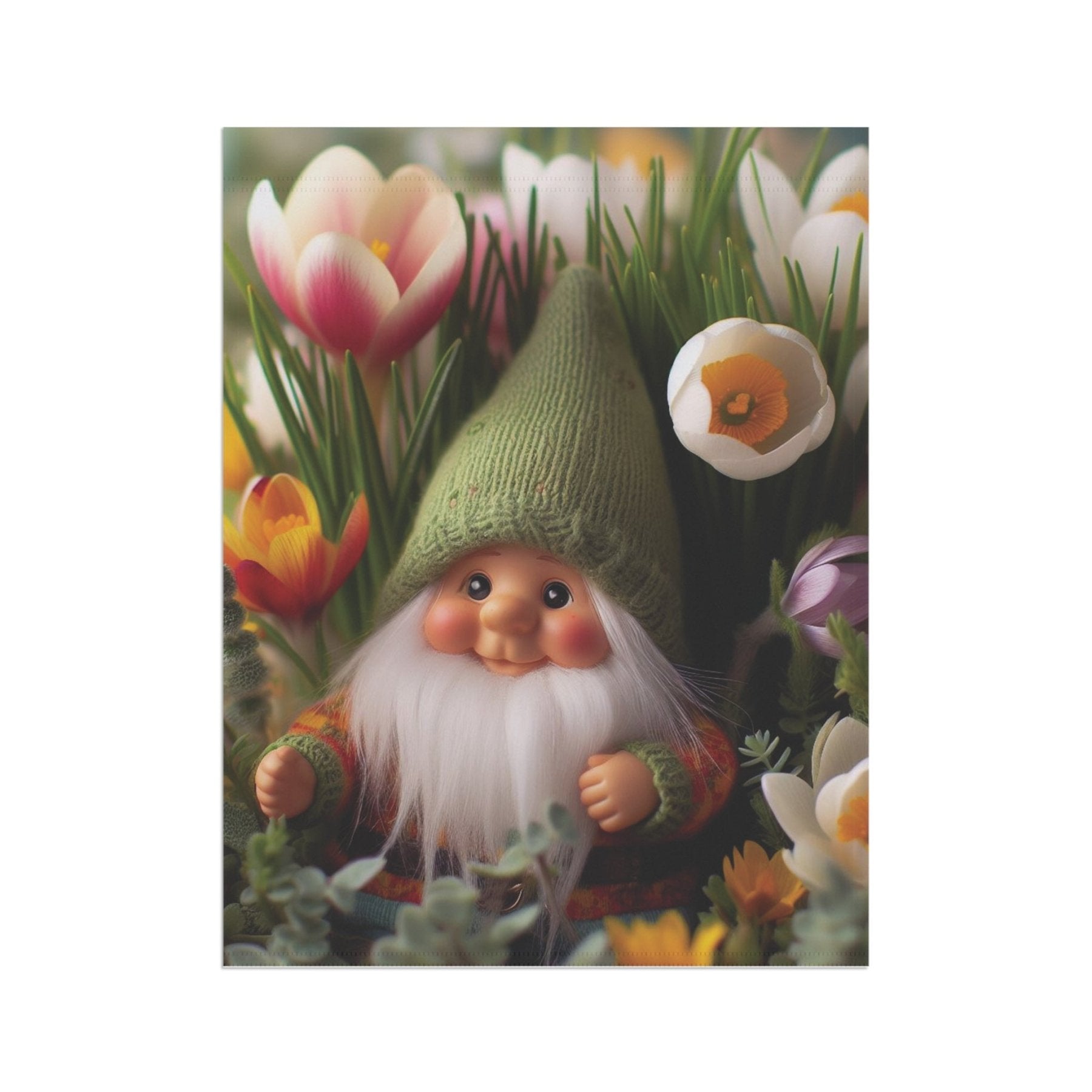 Garden Flag, Lawn Flag, House Flag, Home Flag, Gnome [19] - Janlyn's Crafts