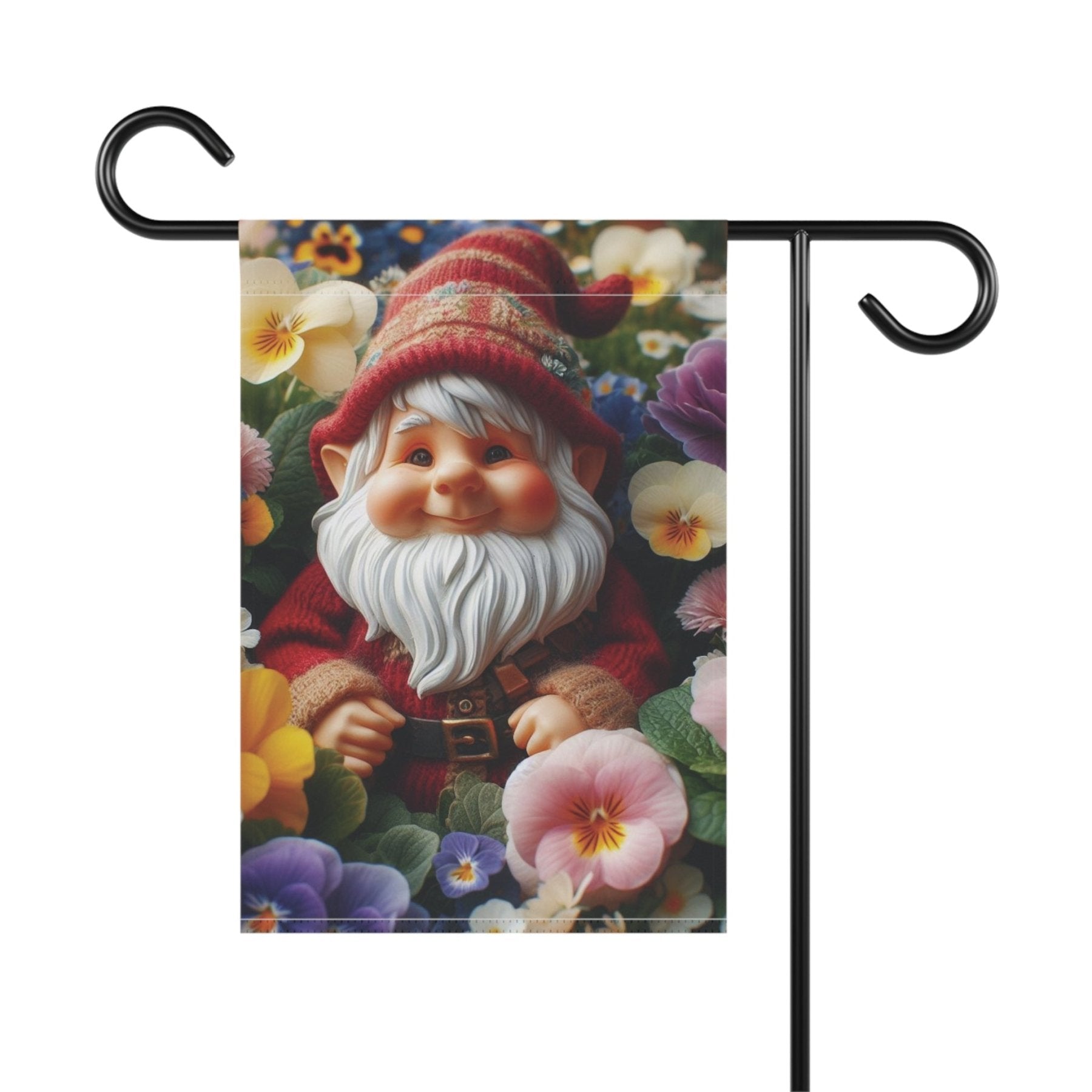 Garden Flag, Lawn Flag, House Flag, Home Flag, Gnome [2] - Janlyn's Crafts