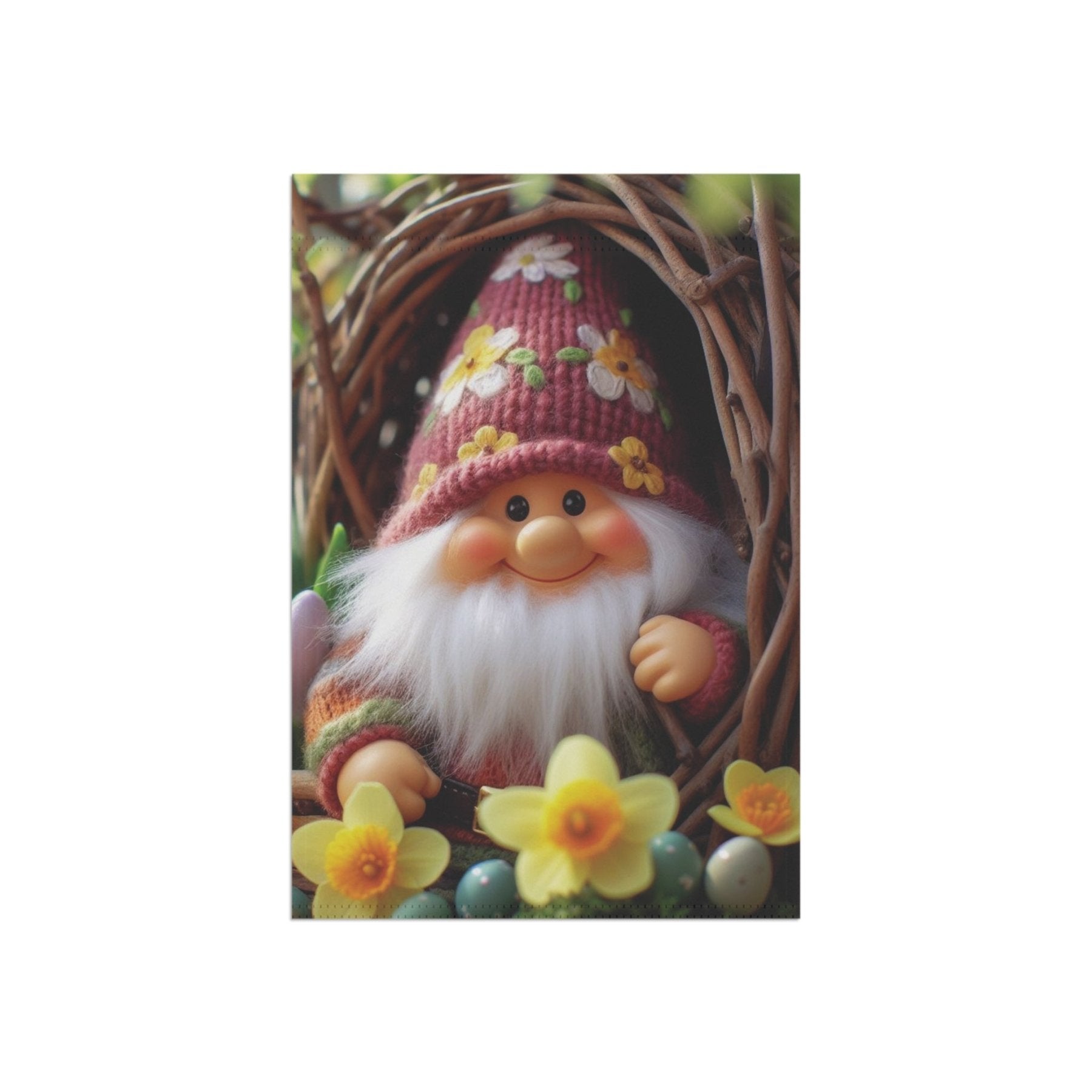 Garden Flag, Lawn Flag, House Flag, Home Flag, Gnome [4] - Janlyn's Crafts