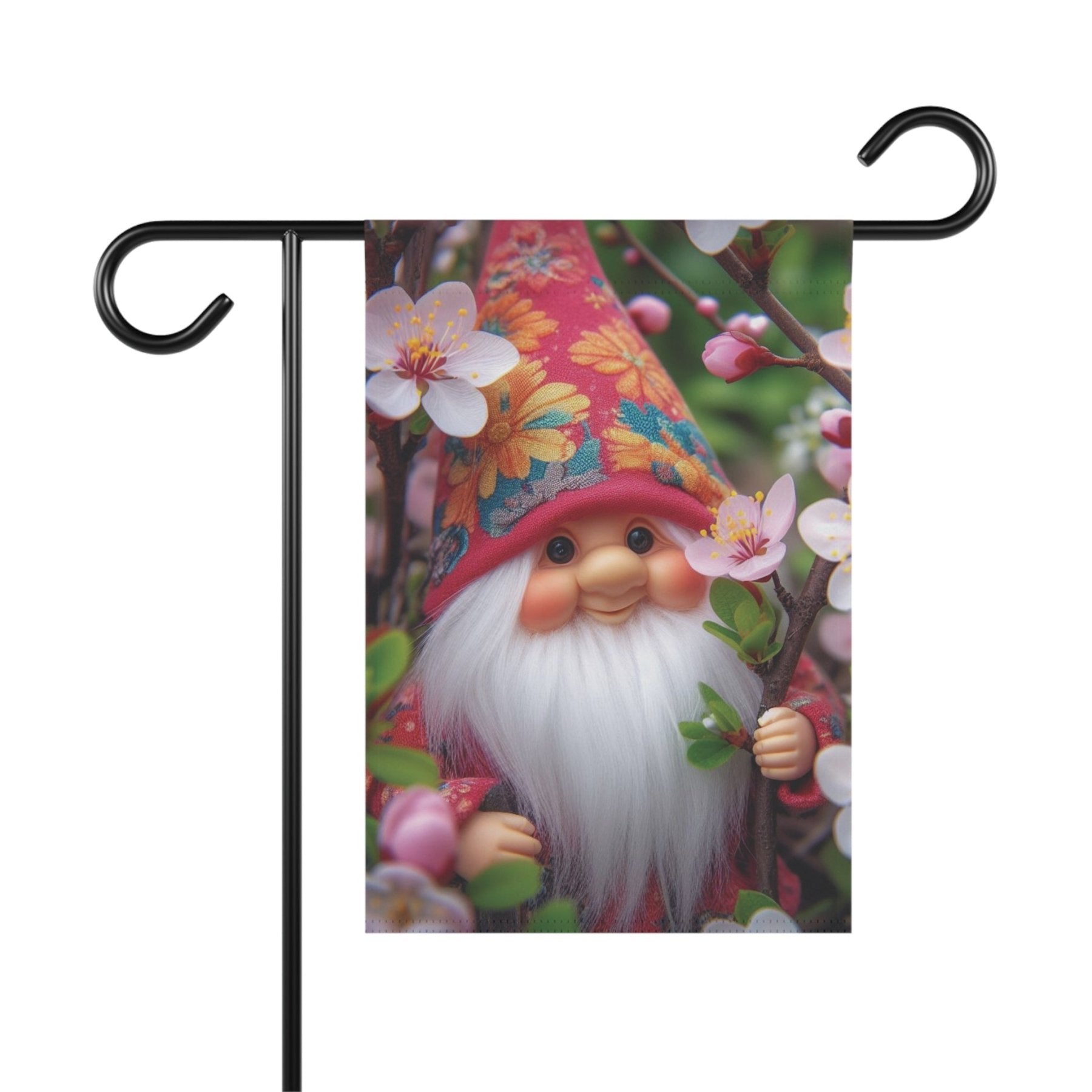 Garden Flag, Lawn Flag, House Flag, Home Flag, Gnome [6] - Janlyn's Crafts