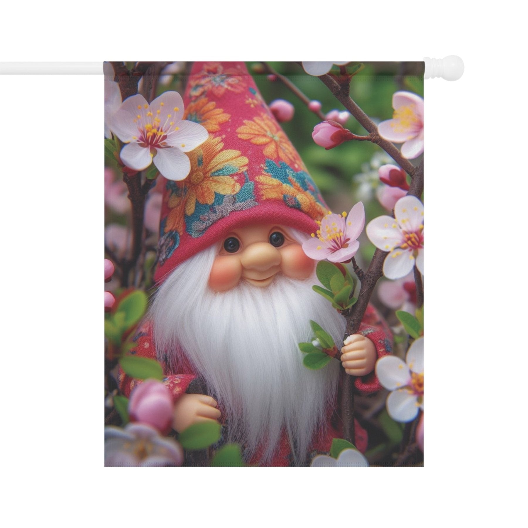 Garden Flag, Lawn Flag, House Flag, Home Flag, Gnome [6] - Janlyn's Crafts