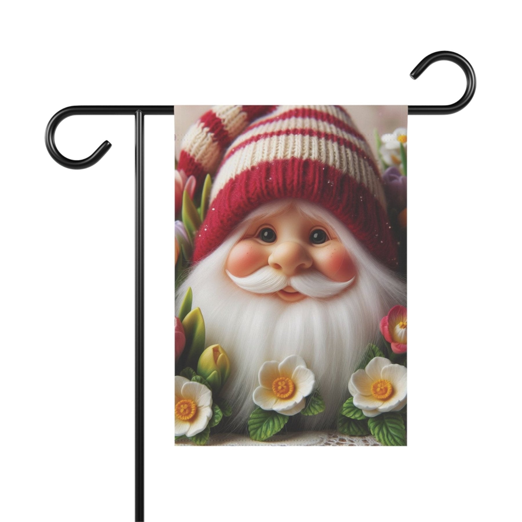 Garden Flag, Lawn Flag, House Flag, Home Flag, Gnome [8] - Janlyn's Crafts