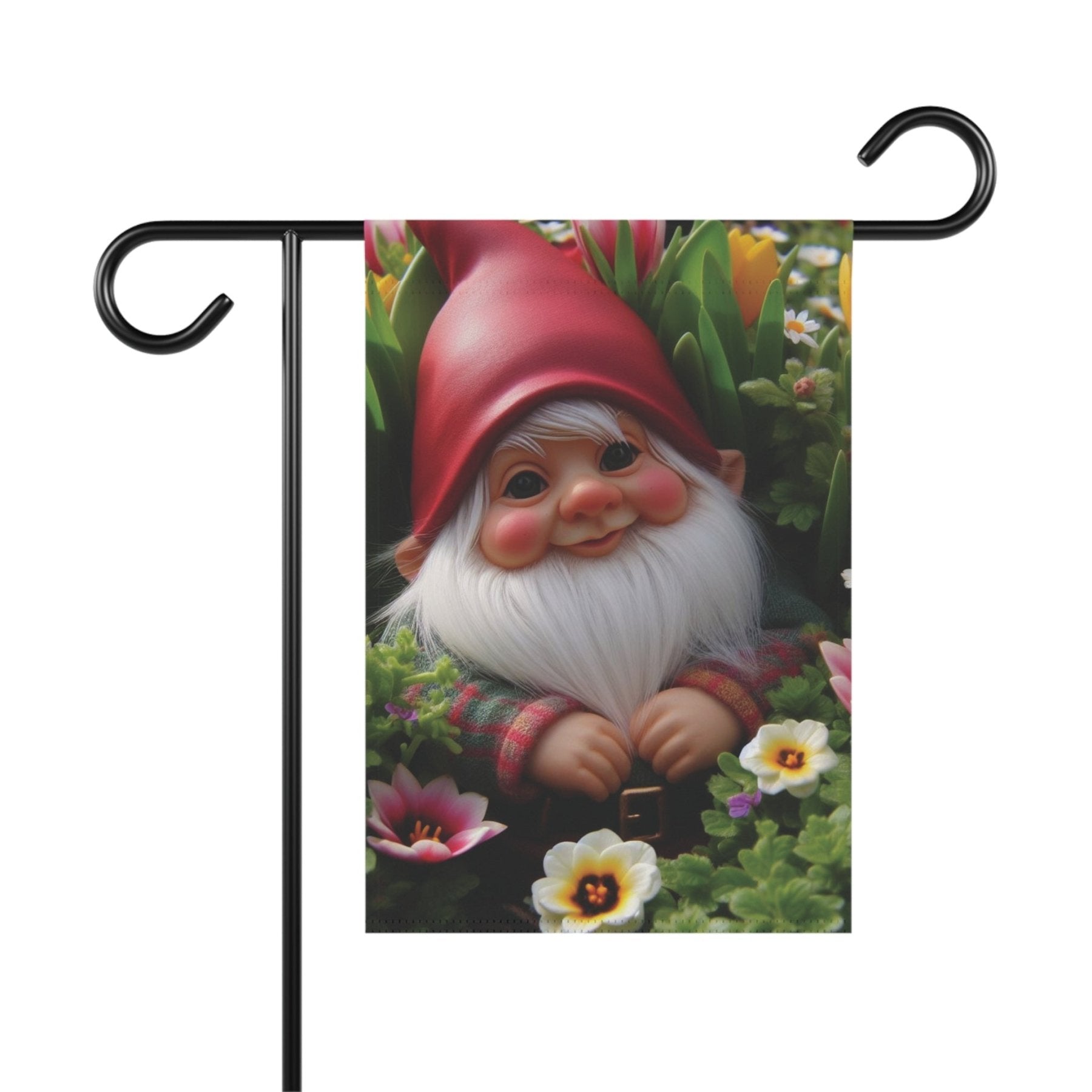 Garden Flag, Lawn Flag, House Flag, Home Flag, Gnome [9] - Janlyn's Crafts