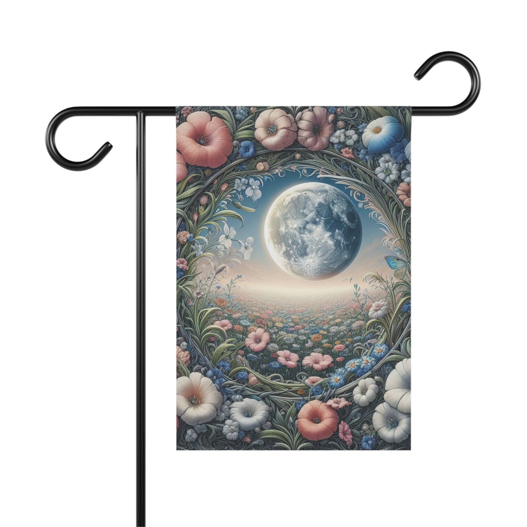 Garden Flag, Lawn Flag, House Flag, Home Flag, Moon [1] - Janlyn's Crafts