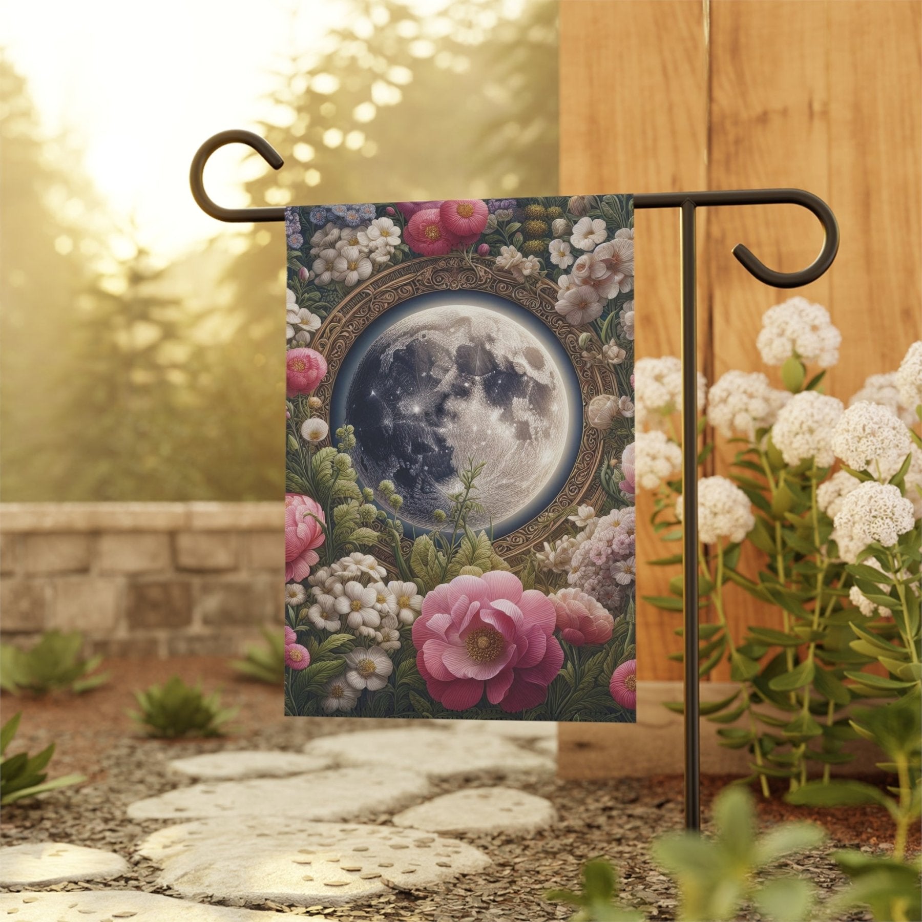 Garden Flag, Lawn Flag, House Flag, Home Flag, Moon [14] - Janlyn's Crafts