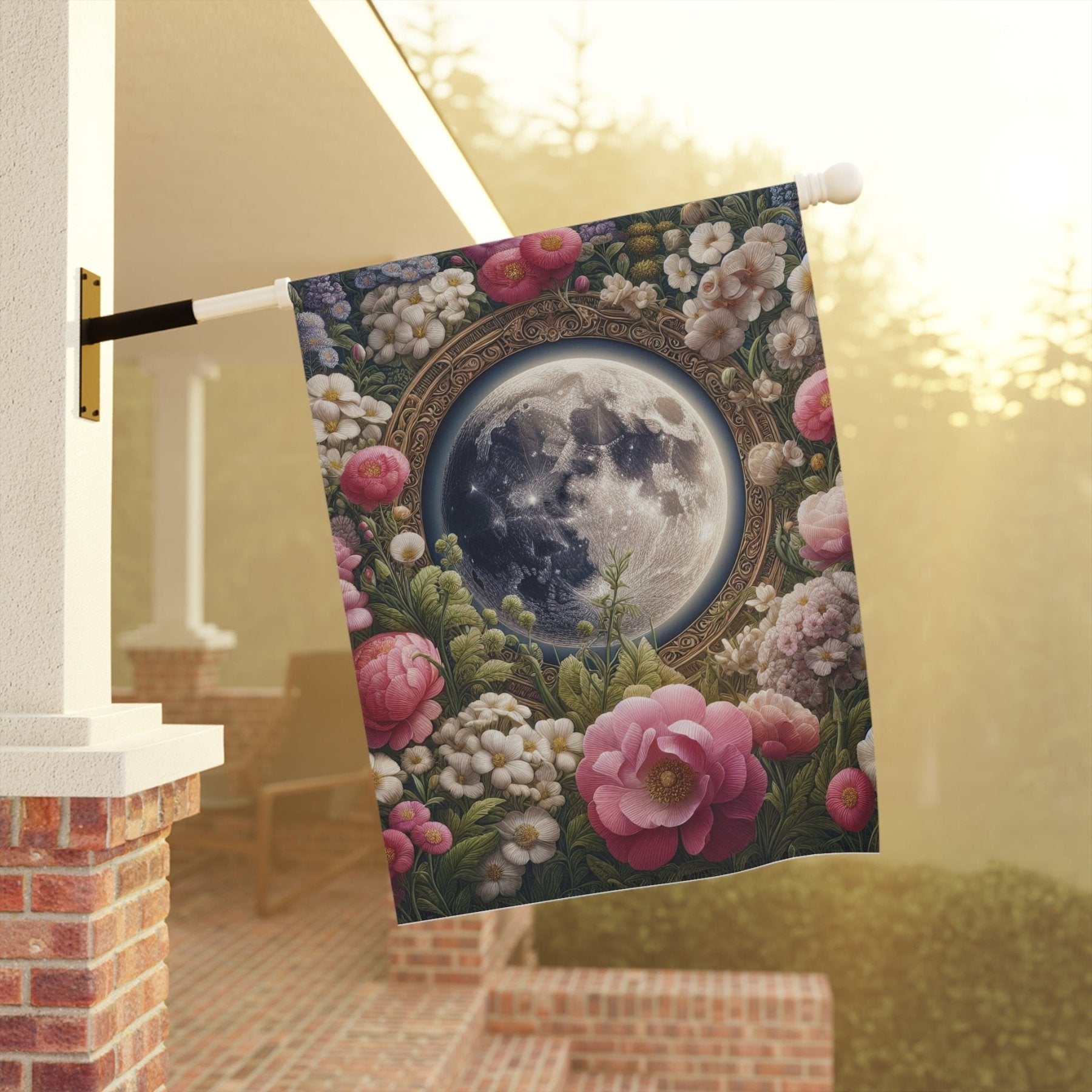 Garden Flag, Lawn Flag, House Flag, Home Flag, Moon [14] - Janlyn's Crafts