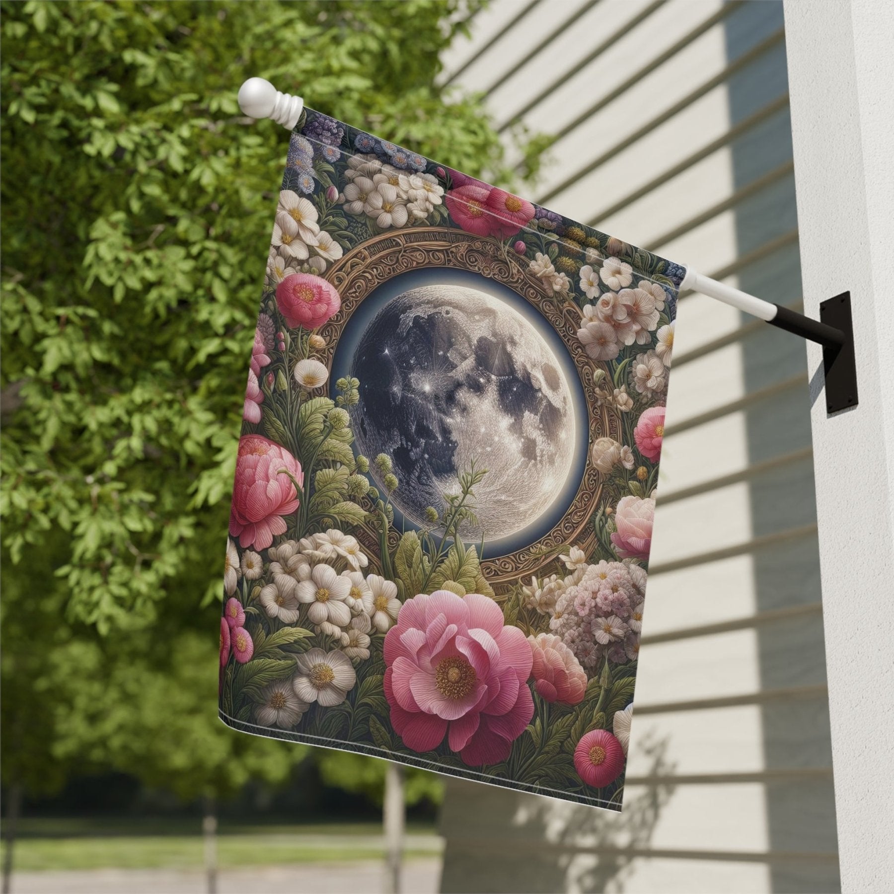 Garden Flag, Lawn Flag, House Flag, Home Flag, Moon [14] - Janlyn's Crafts