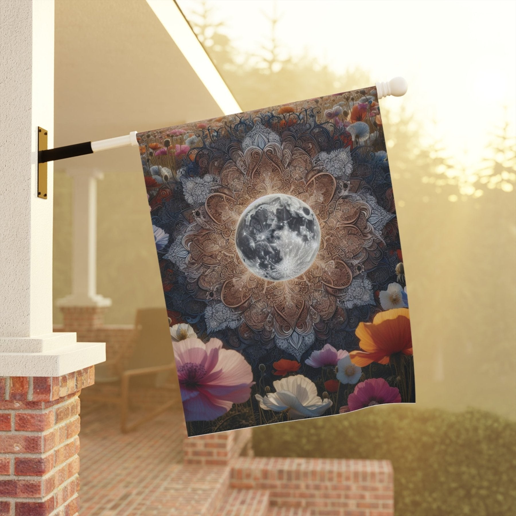 Garden Flag, Lawn Flag, House Flag, Home Flag, Moon [18] - Janlyn's Crafts