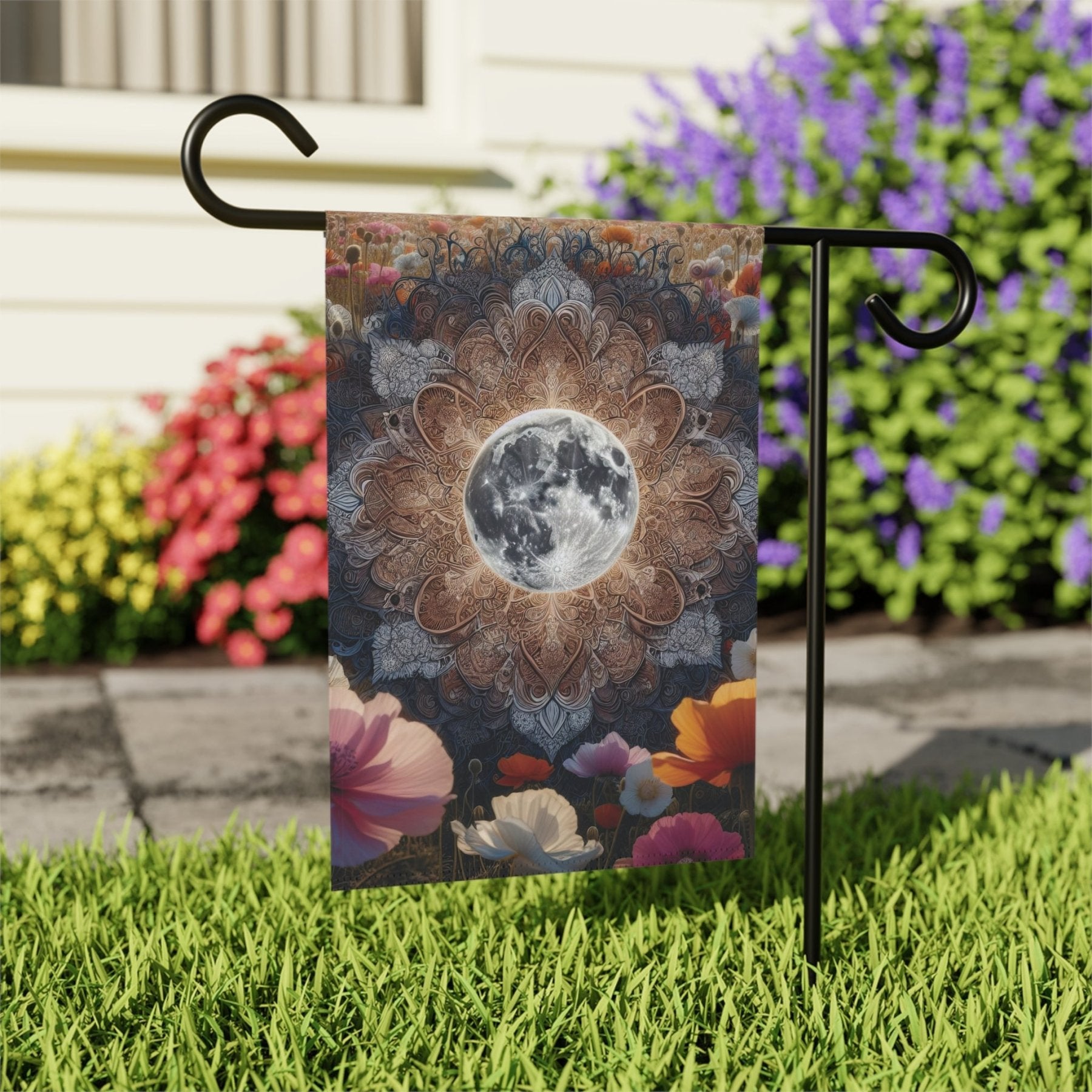 Garden Flag, Lawn Flag, House Flag, Home Flag, Moon [18] - Janlyn's Crafts