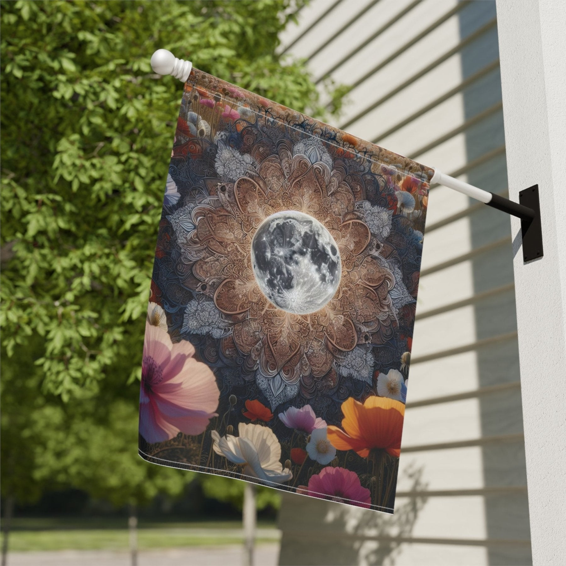 Garden Flag, Lawn Flag, House Flag, Home Flag, Moon [18] - Janlyn's Crafts