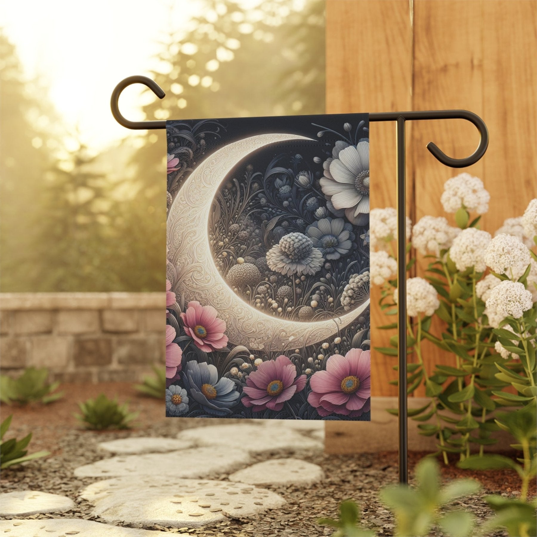 Garden Flag, Lawn Flag, House Flag, Home Flag, Moon [19] - Janlyn's Crafts