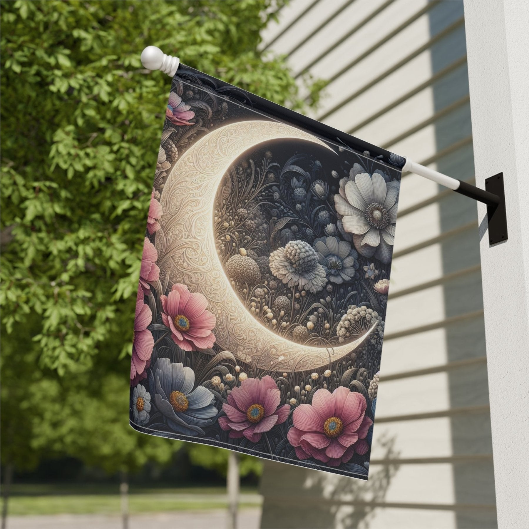 Garden Flag, Lawn Flag, House Flag, Home Flag, Moon [19] - Janlyn's Crafts