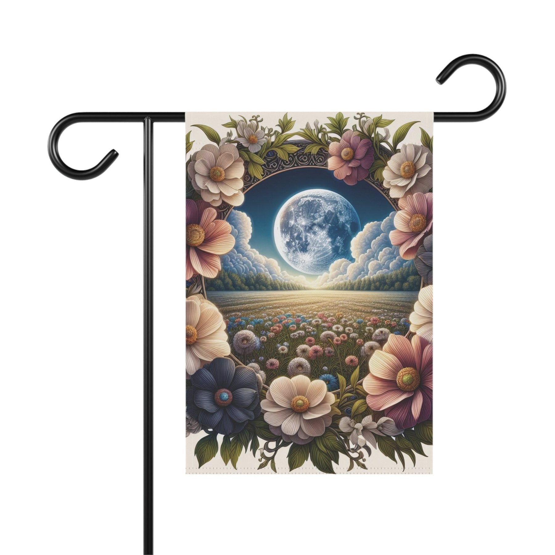 Garden Flag, Lawn Flag, House Flag, Home Flag, Moon [4] - Janlyn's Crafts