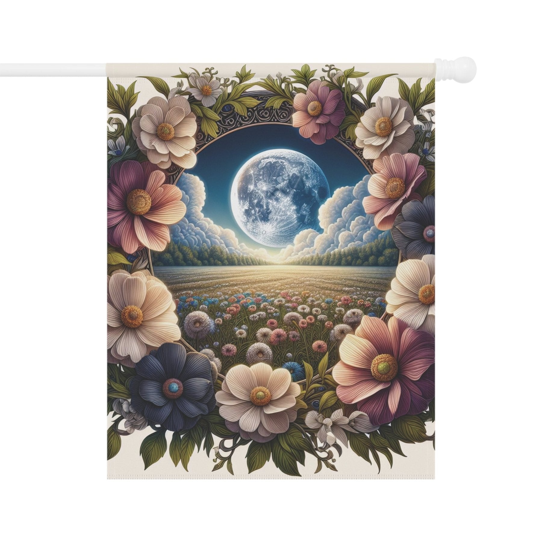 Garden Flag, Lawn Flag, House Flag, Home Flag, Moon [4] - Janlyn's Crafts