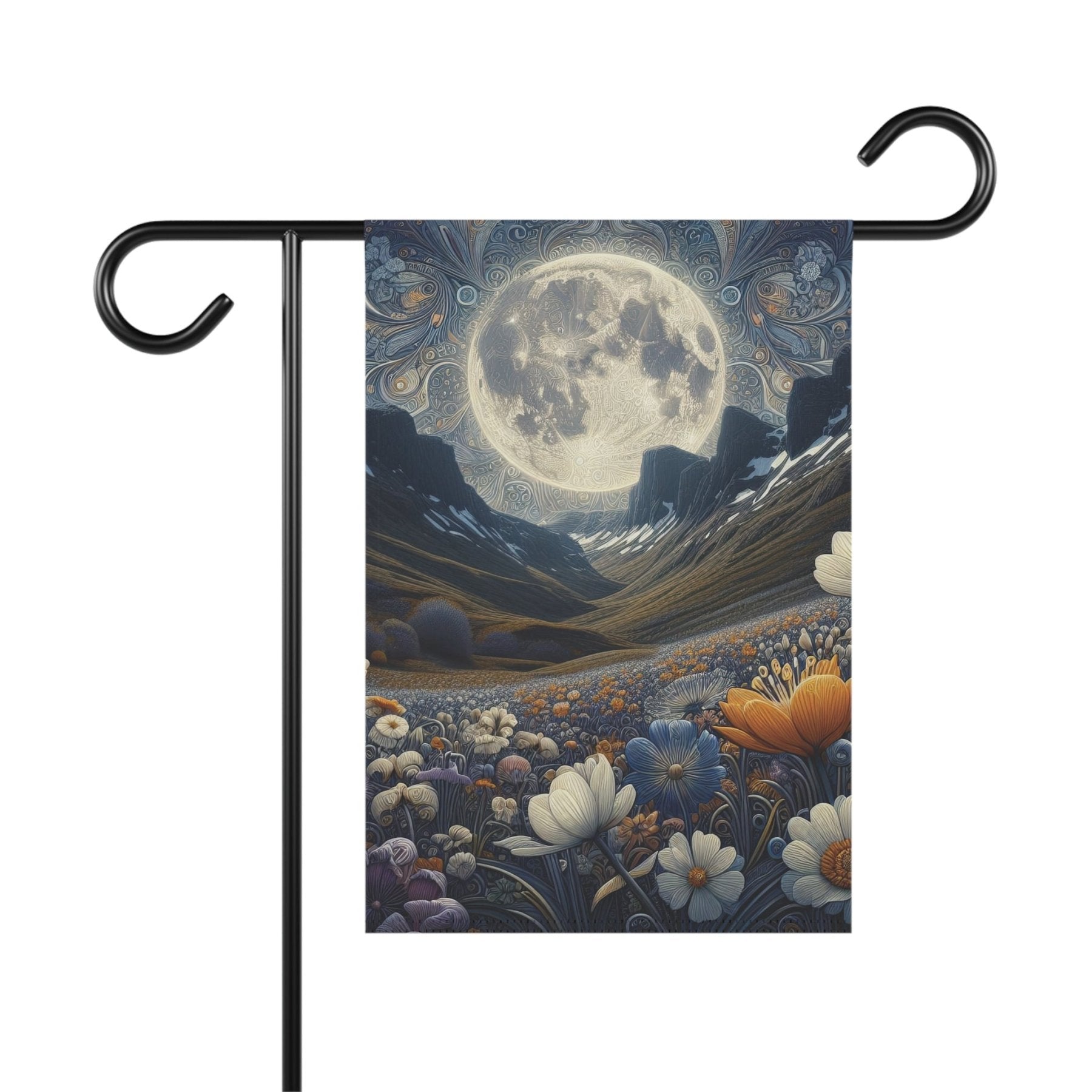 Garden Flag, Lawn Flag, House Flag, Home Flag, Moon [5] - Janlyn's Crafts