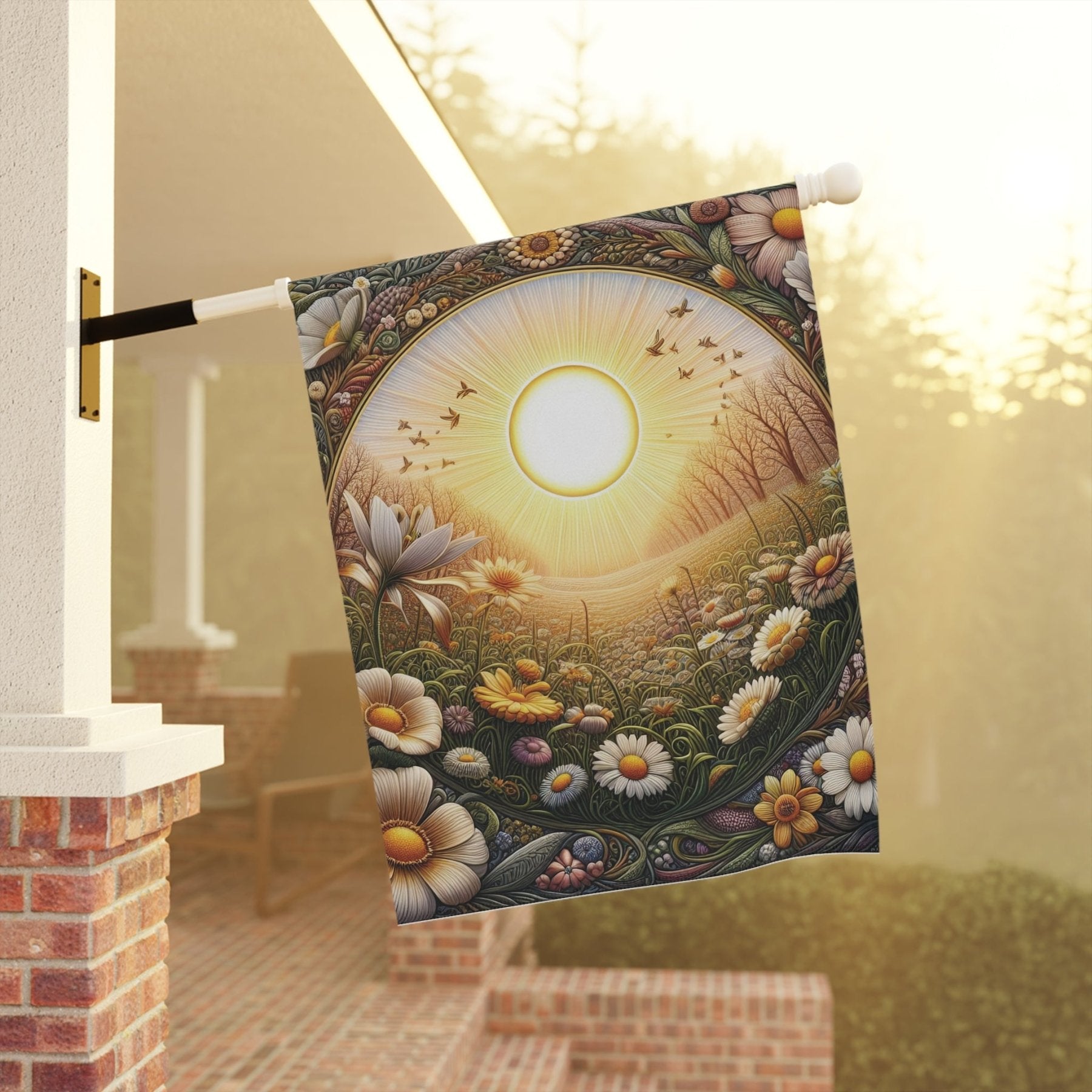 Garden Flag, Lawn Flag, House Flag, Home Flag, Sun [12] - Janlyn's Crafts