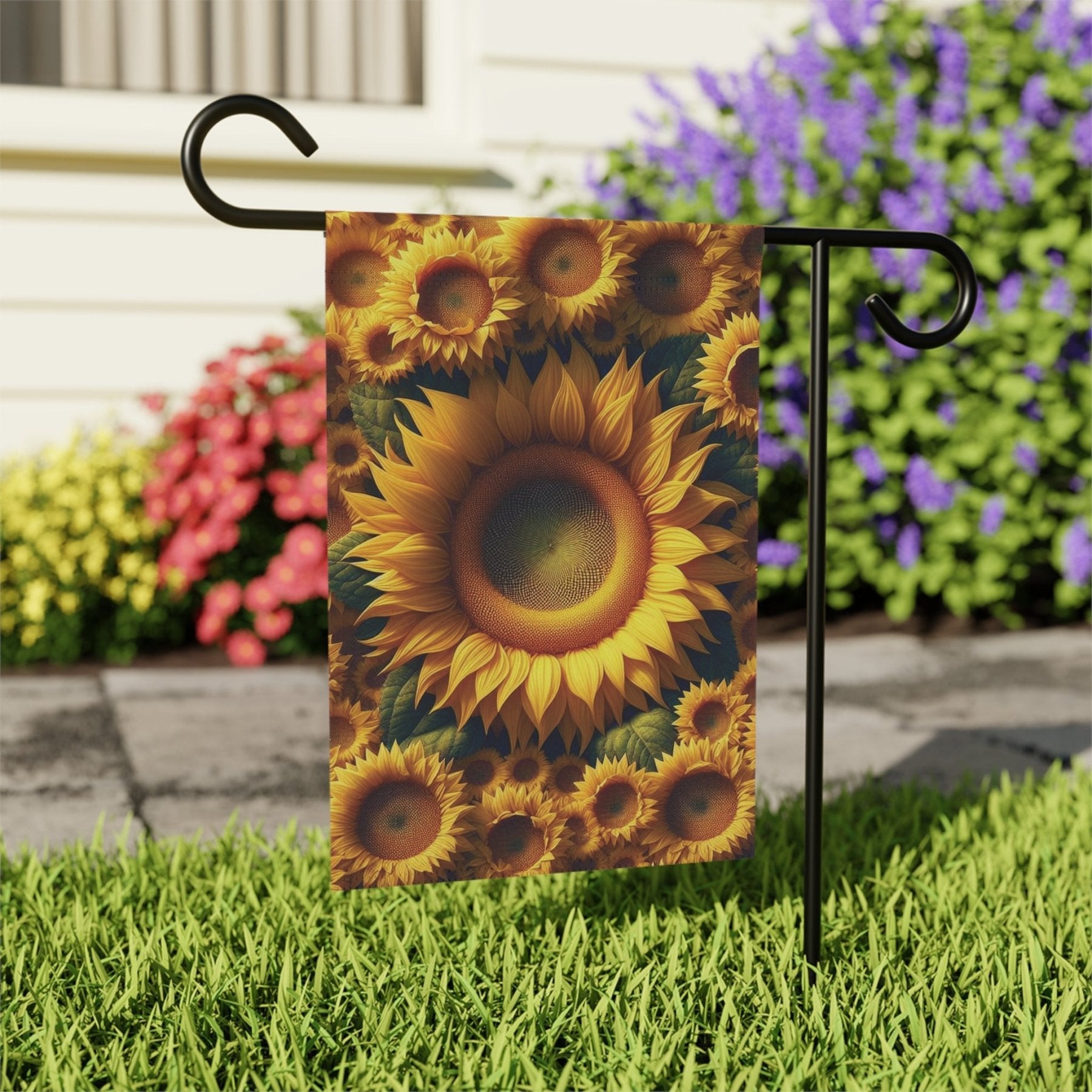 Garden Flag, Lawn Flag, House Flag, Home Flag, Sunflower [1] - Janlyn's Crafts