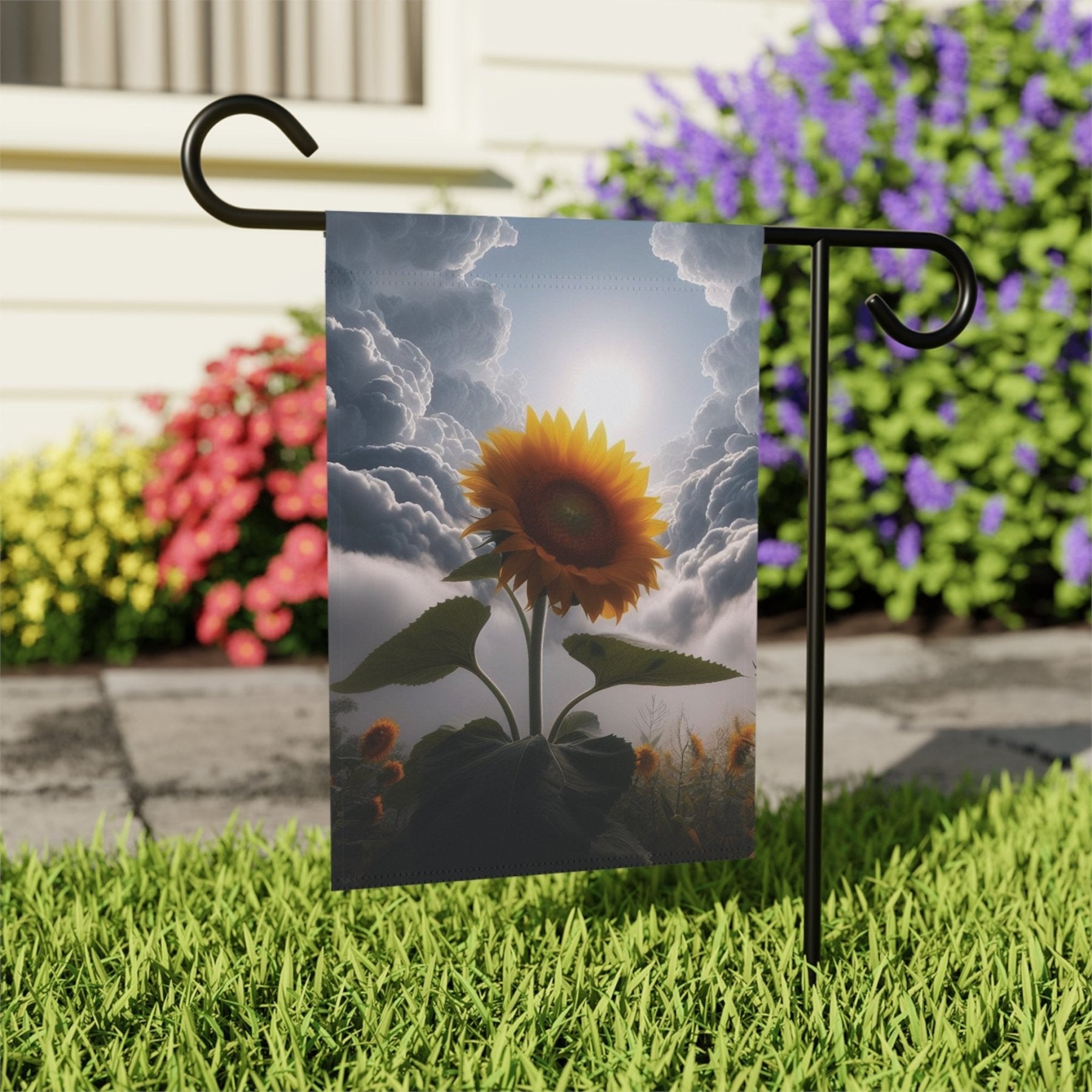 Garden Flag, Lawn Flag, House Flag, Home Flag, Sunflower [10] - Janlyn's Crafts